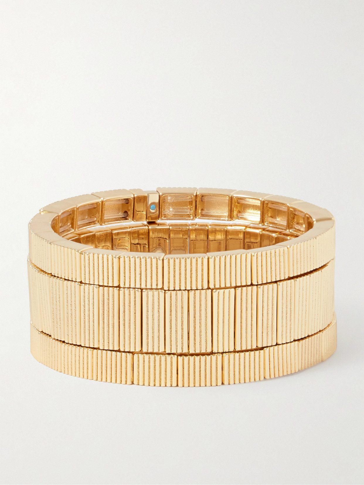 Roxanne Assoulin The Florentine Set Of Three Gold-tone Bracelets