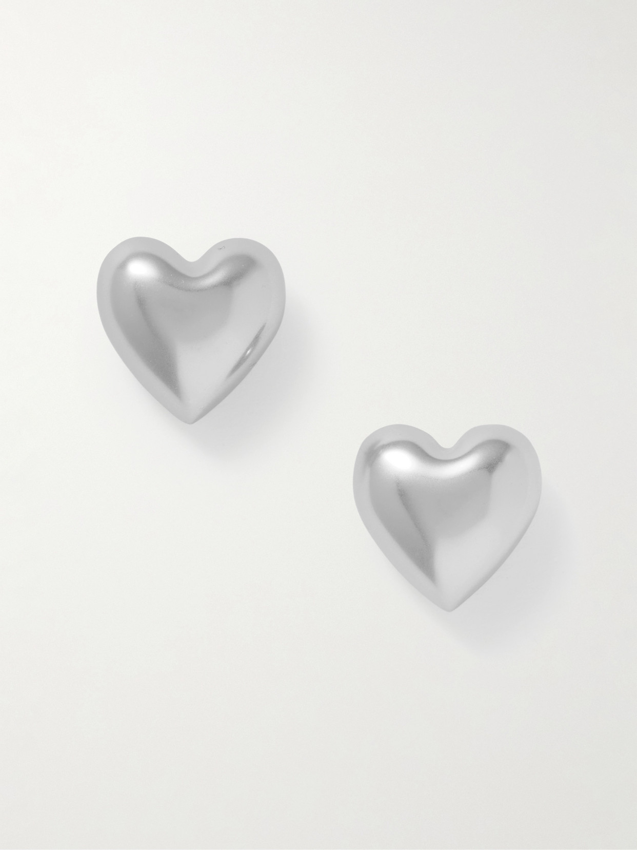 Roxanne Assoulin The Puffy Heart Silver-tone Earrings