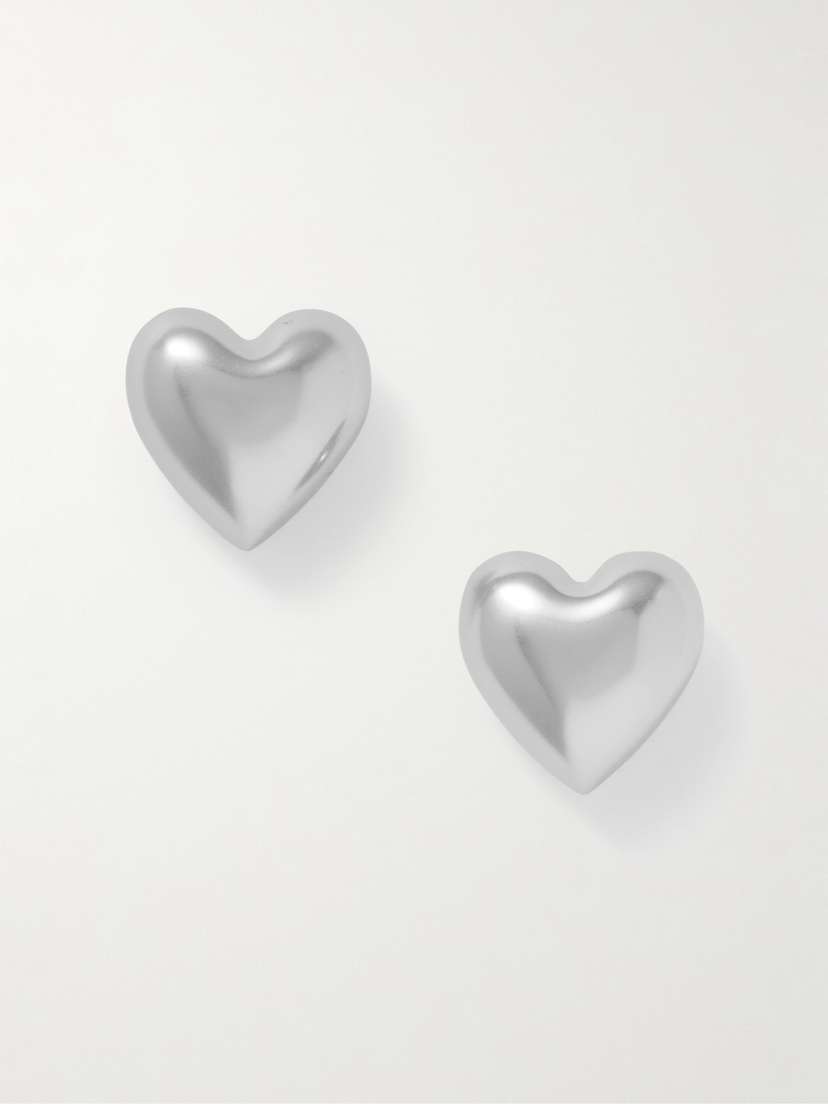 Roxanne Assoulin Heart & Soul Silver-tone Earrings
