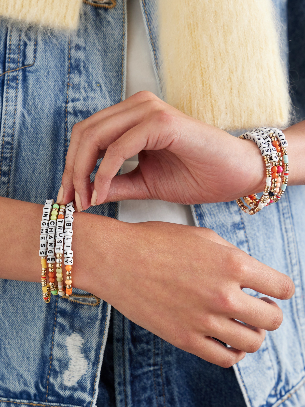 Roxanne Assoulin The Grab Bag Set Of Eight Gold-tone Enamel Bracelets In Multi