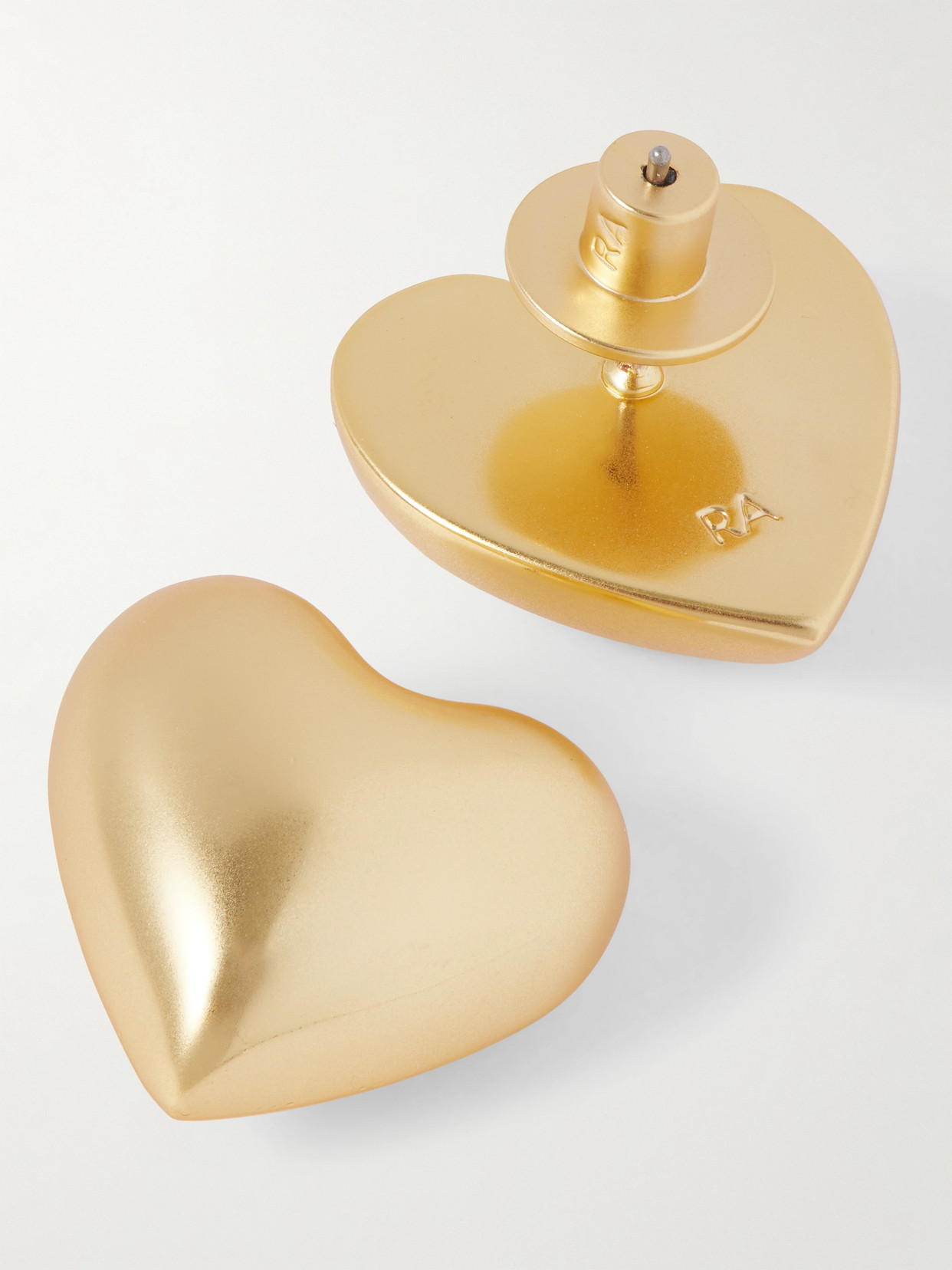 Roxanne Assoulin The Puffy Heart Gold-tone Earrings In Gold