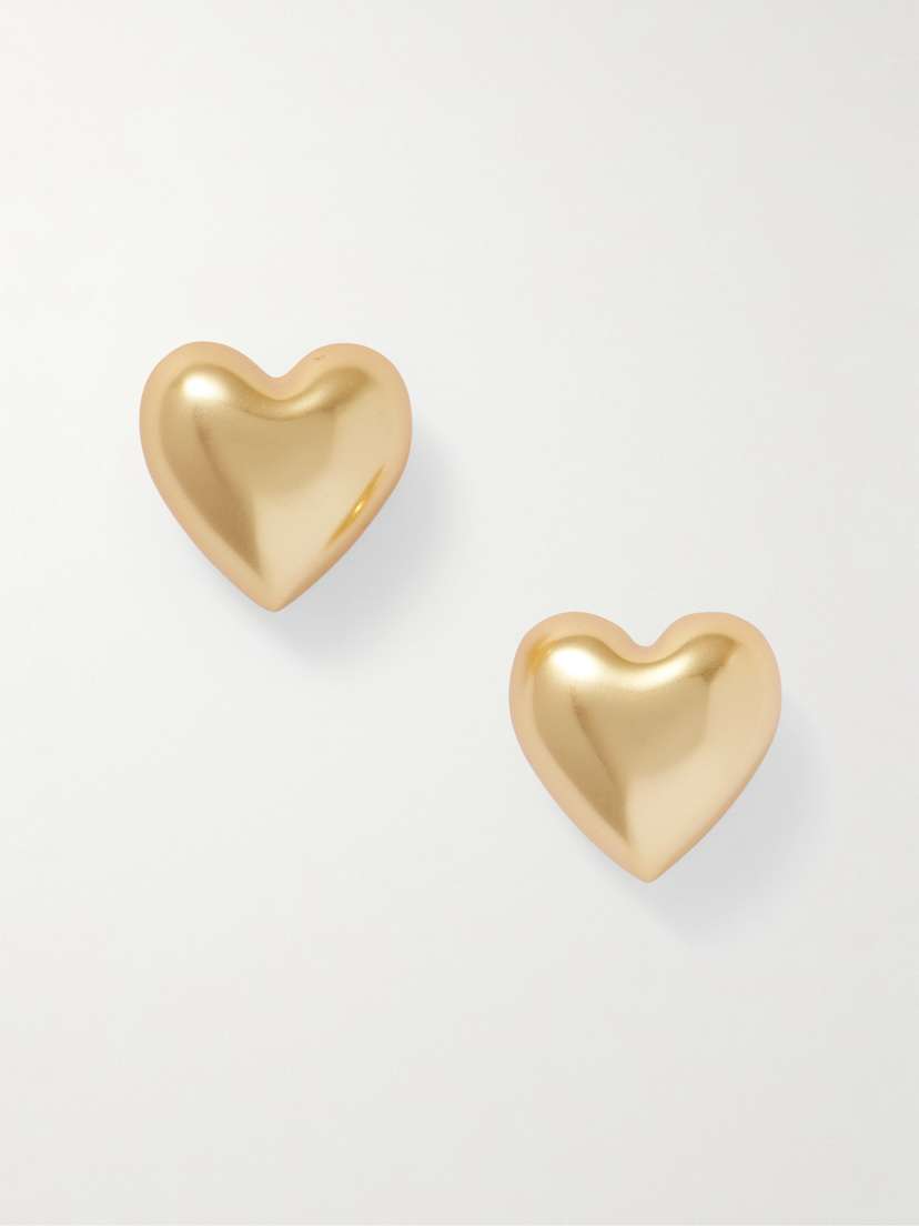 Roxanne Assoulin Heart & Soul Gold-tone Earrings