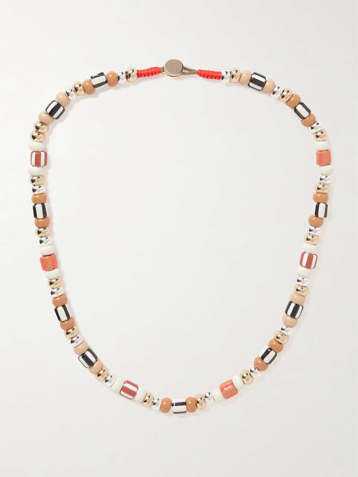 Roxanne Assoulin The Quiet Time Gold And Silver Tone Beaded Necklace