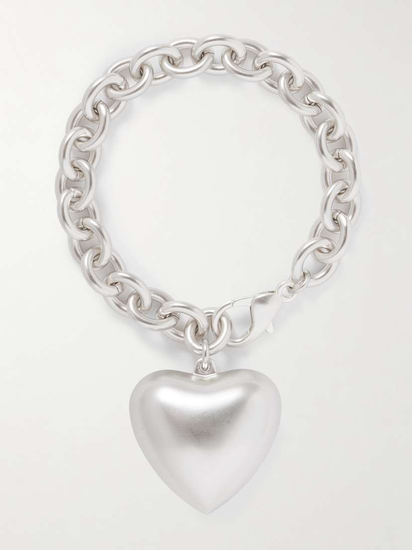 Roxanne Assoulin The Puffy Heart Silver-tone Bracelet