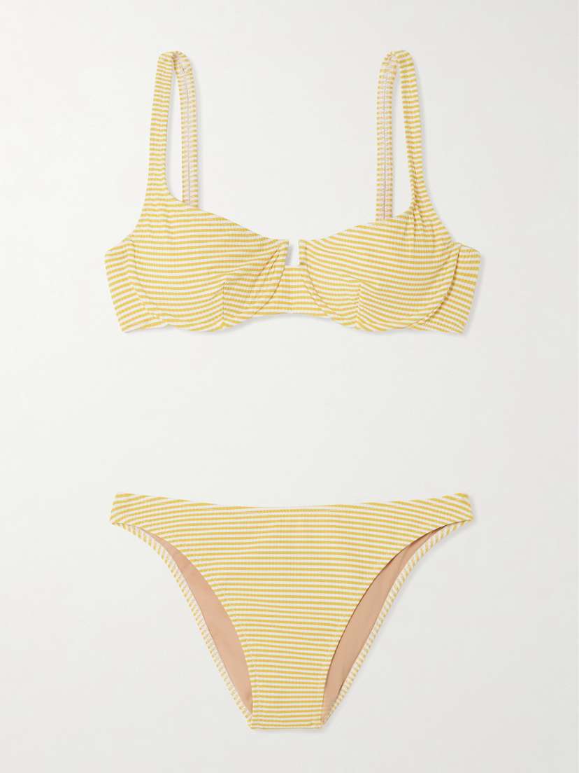Lido Cinquantasei Striped Ribbed Underwired Bikini