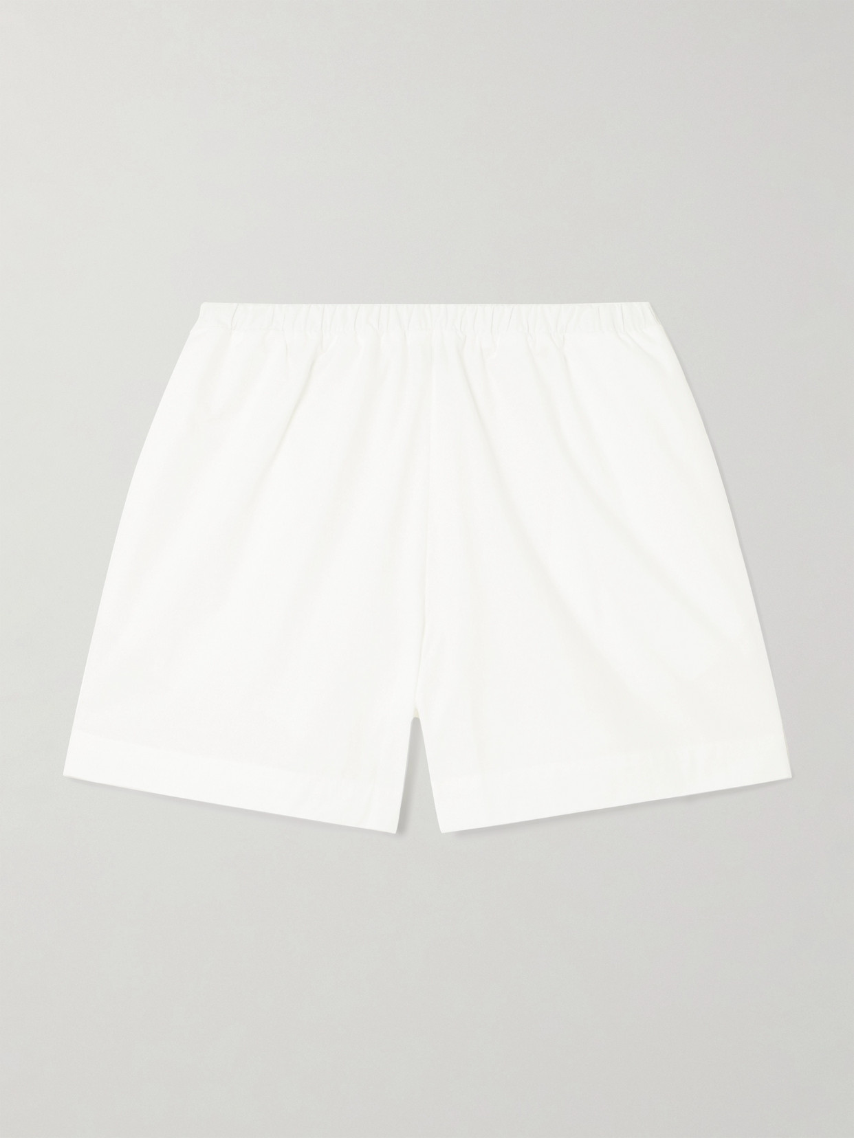 Lido Cotton-poplin Shorts In White