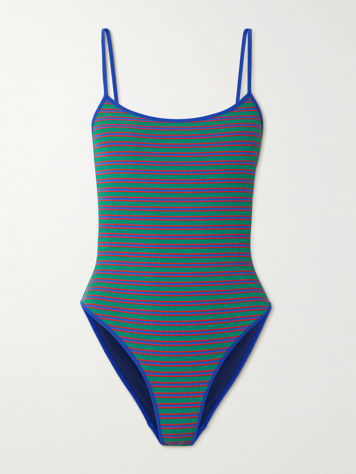 Lido Trentasei Striped Swimsuit In Blue