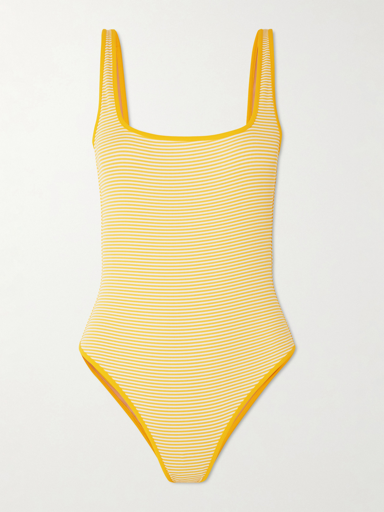 Lido Due Striped Swimsuit In Yellow