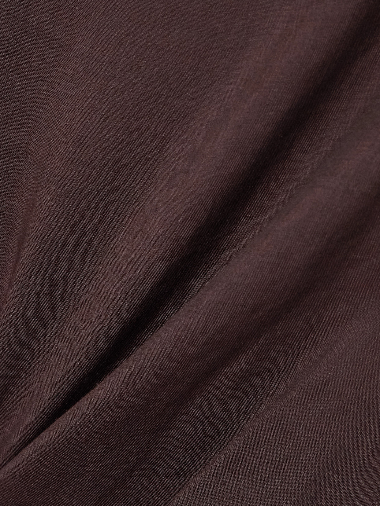 FAITHFULL ADELIA DRAPED RAMIE AND SILK-BLEND TOP