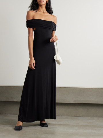Faithfull Sofie off-the-shoulder stretch-jersey maxi dress