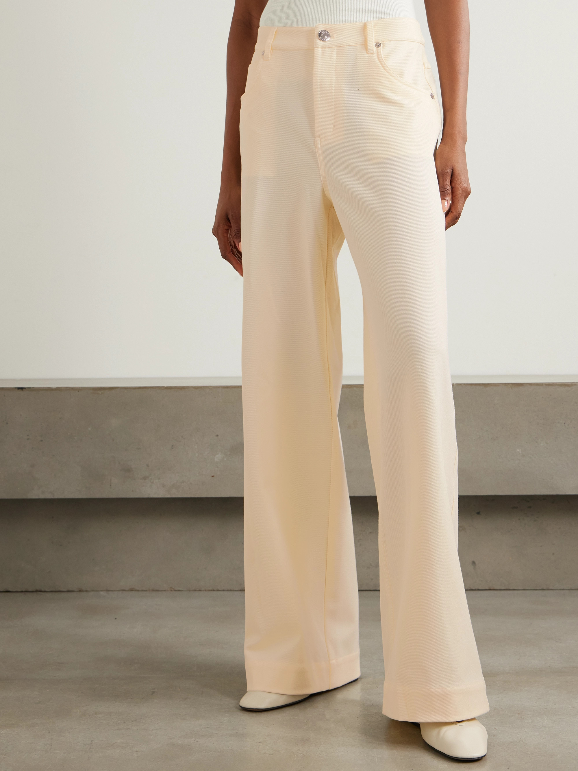 Staud Grayson twill wide-leg pants