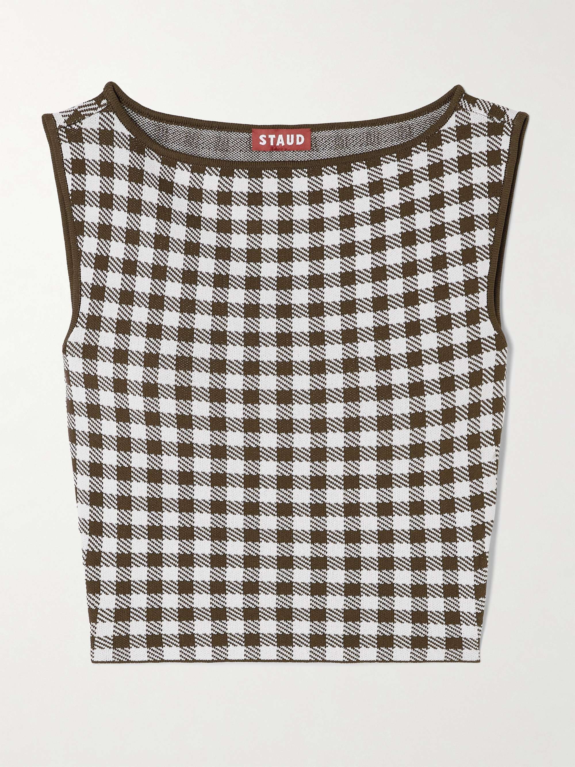 Inspiration Cami in Chocolate Houndstooth Inspiration Cami in Chocolate Houndstooth