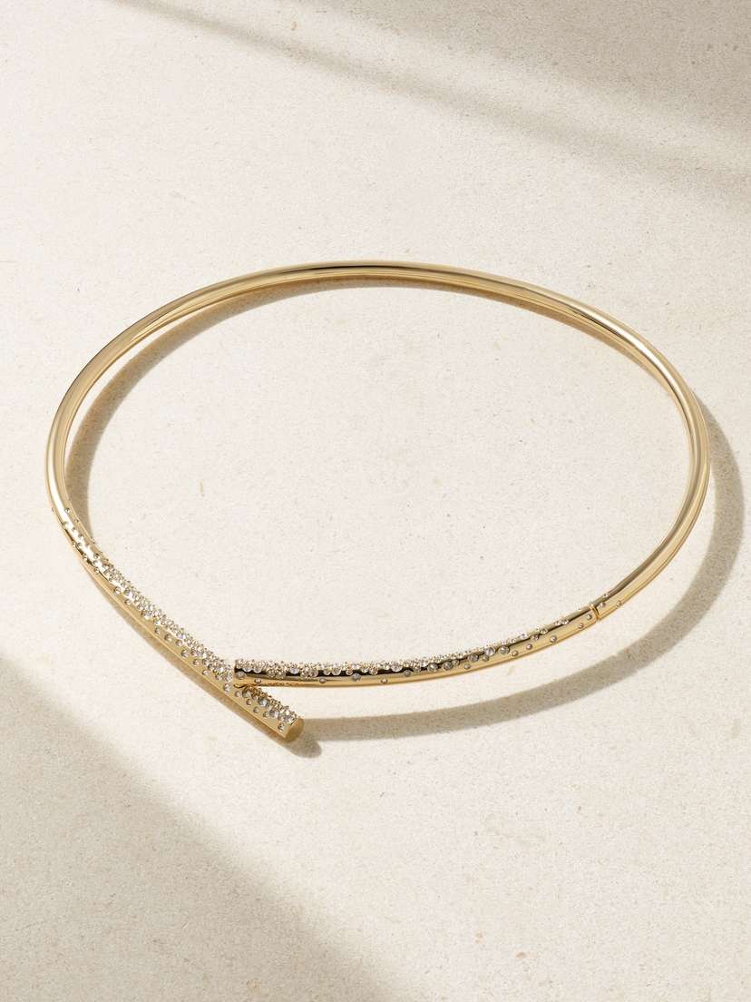 TABAYER Oera 18-karat Gold Diamond Choker
