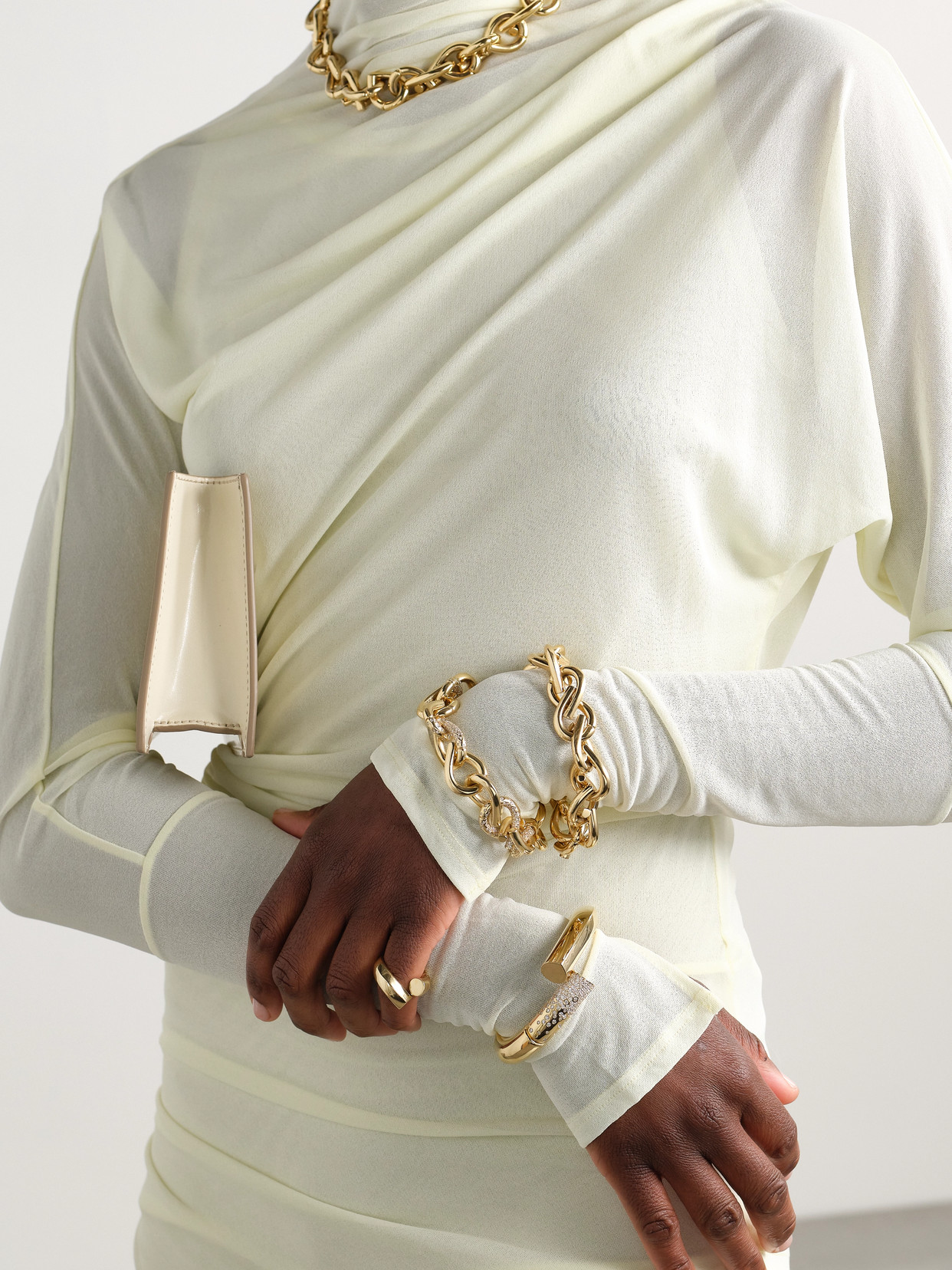 Tabayer Oera 18-karat Gold Diamond Bracelet In Gold