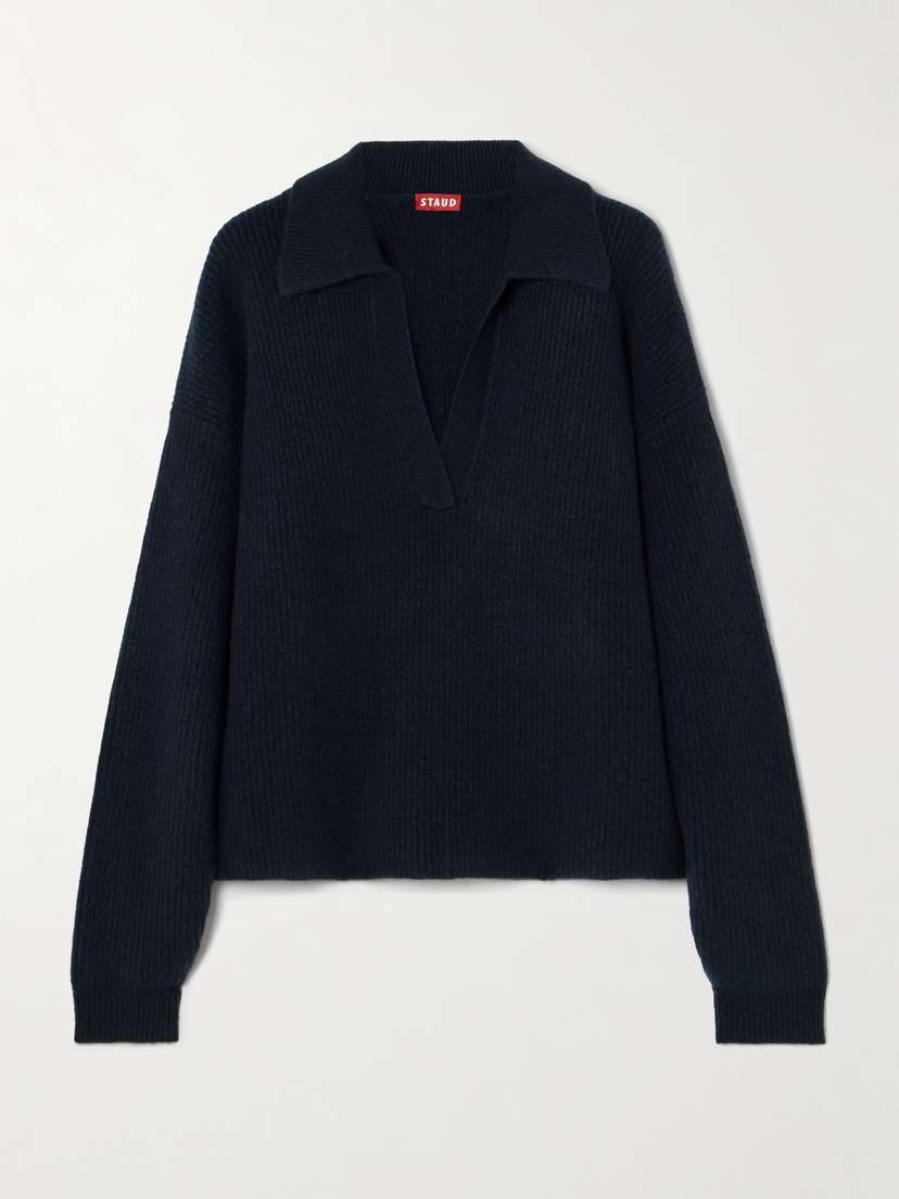 Staud Ruston Ribbed-knit Sweater