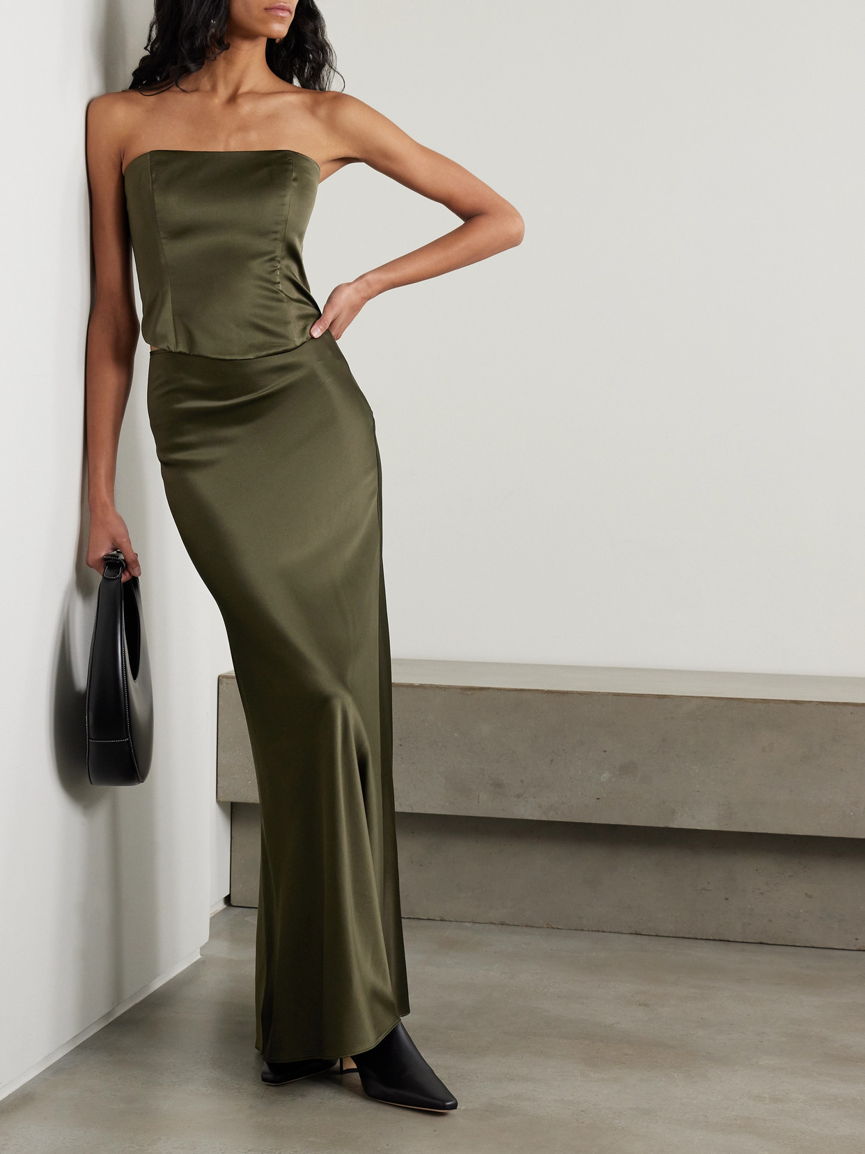 Brunswick Strapless Silk-Blend Top