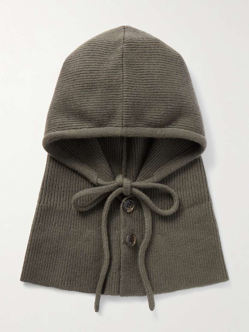 Lisa Yang Gerda Ribbed Cashmere Balaclava