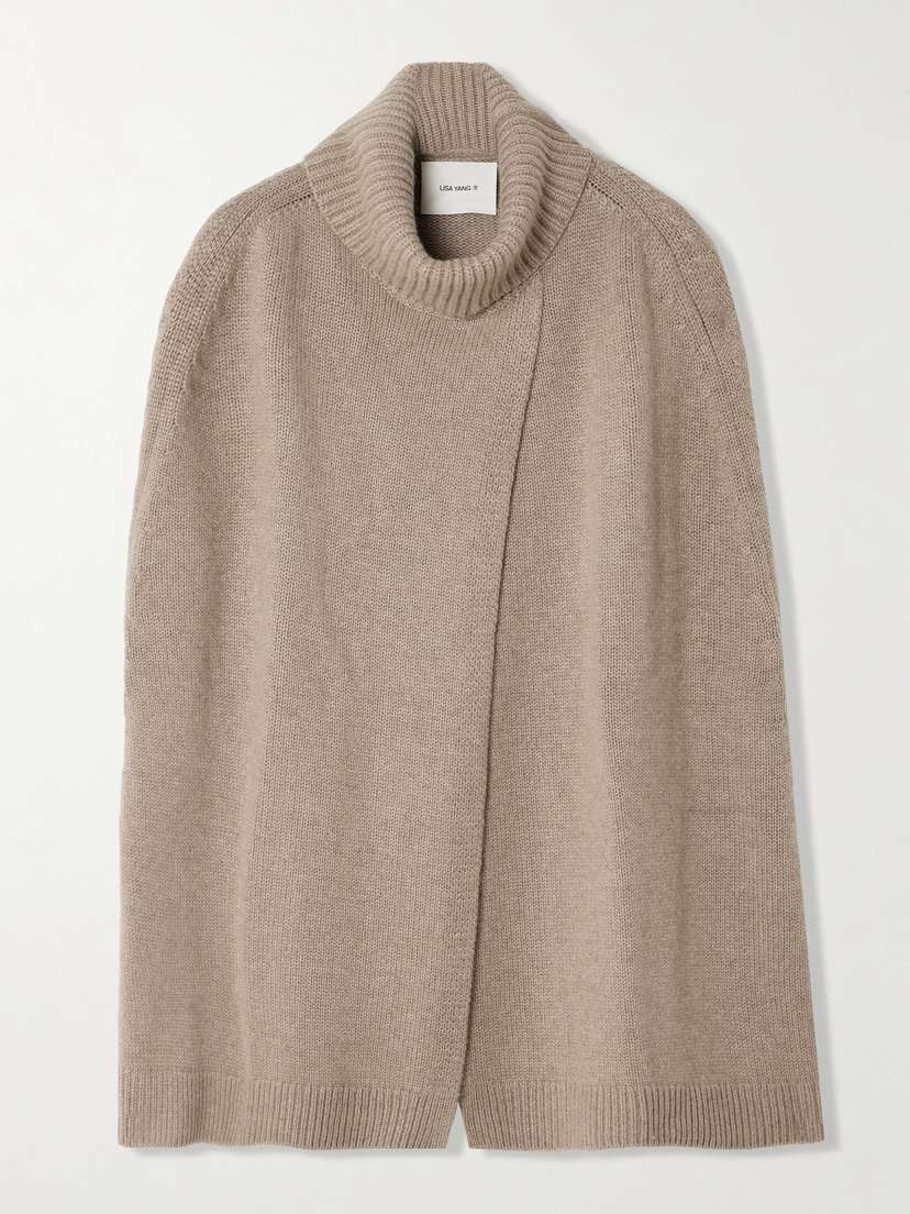 Lisa Yang Annie Cashmere Turtleneck Poncho