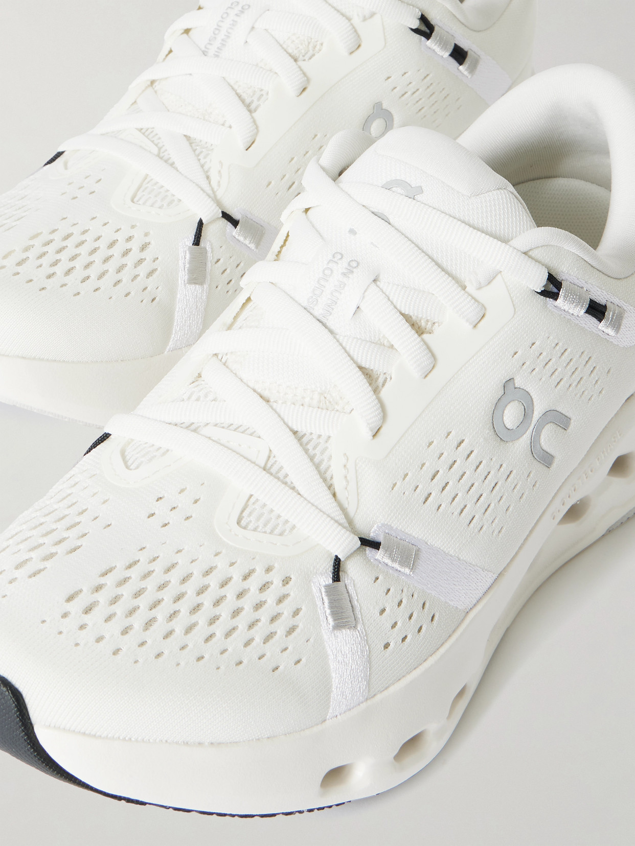 ON CLOUDSURFER 2 RUBBER-TRIMMED MESH SNEAKERS