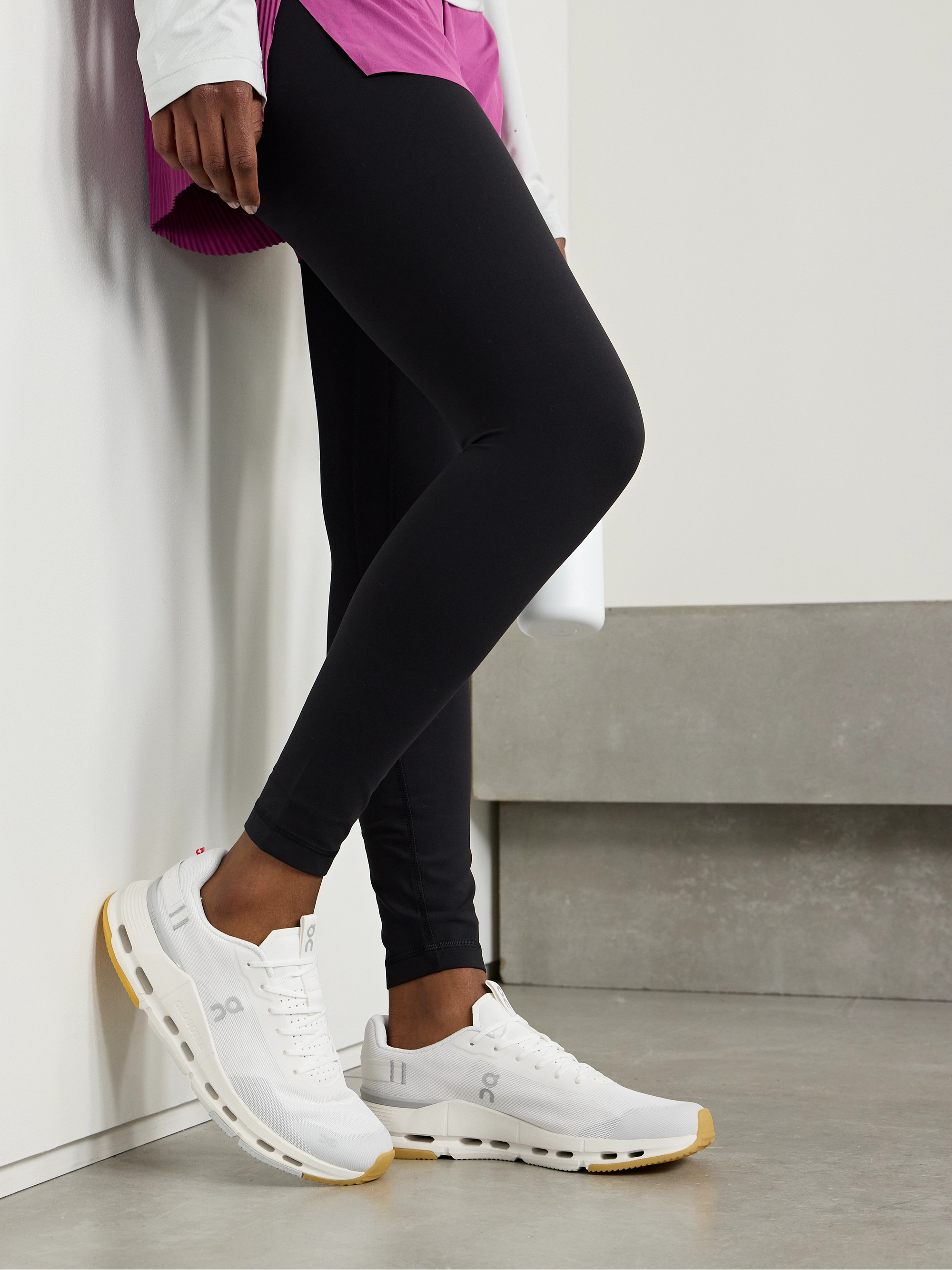 ON Cloudnova Form 2 felt and rubber-trimmed mesh sneakers