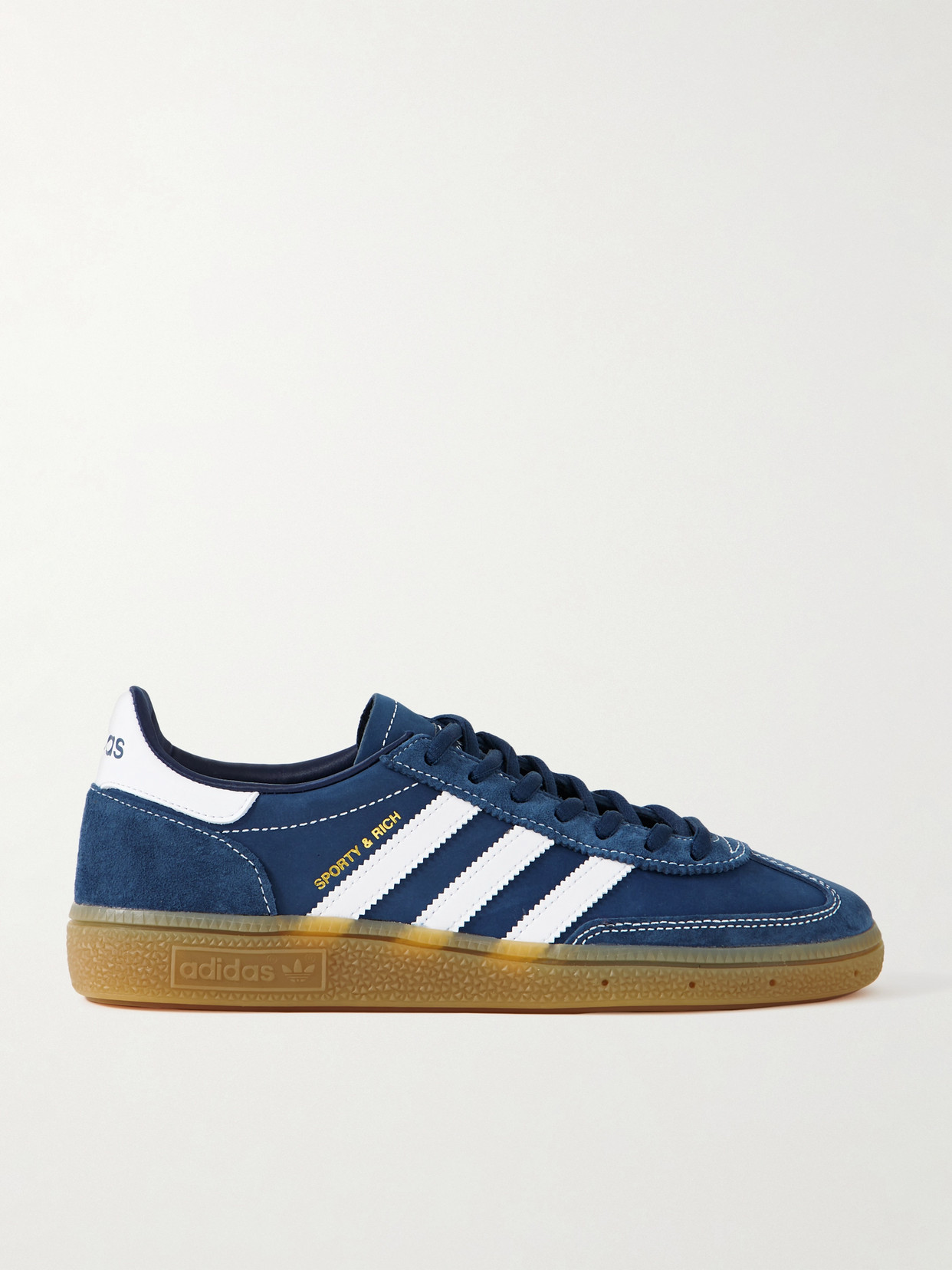 Adidas Originals - + Sporty &Amp; Rich Handball Spezial Leather-Trimmed Suede And Nubuck Sneakers - Navy