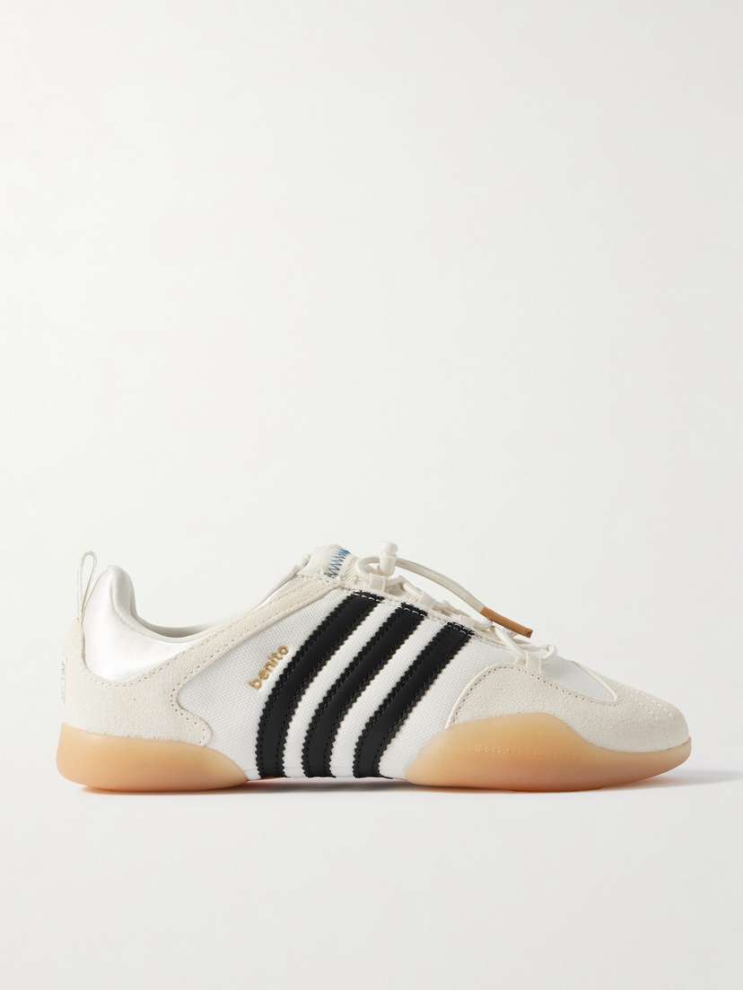 adidas Originals + Bad Bunny Suede And Leather-trimmed Mesh Sneakers - UK 4.5