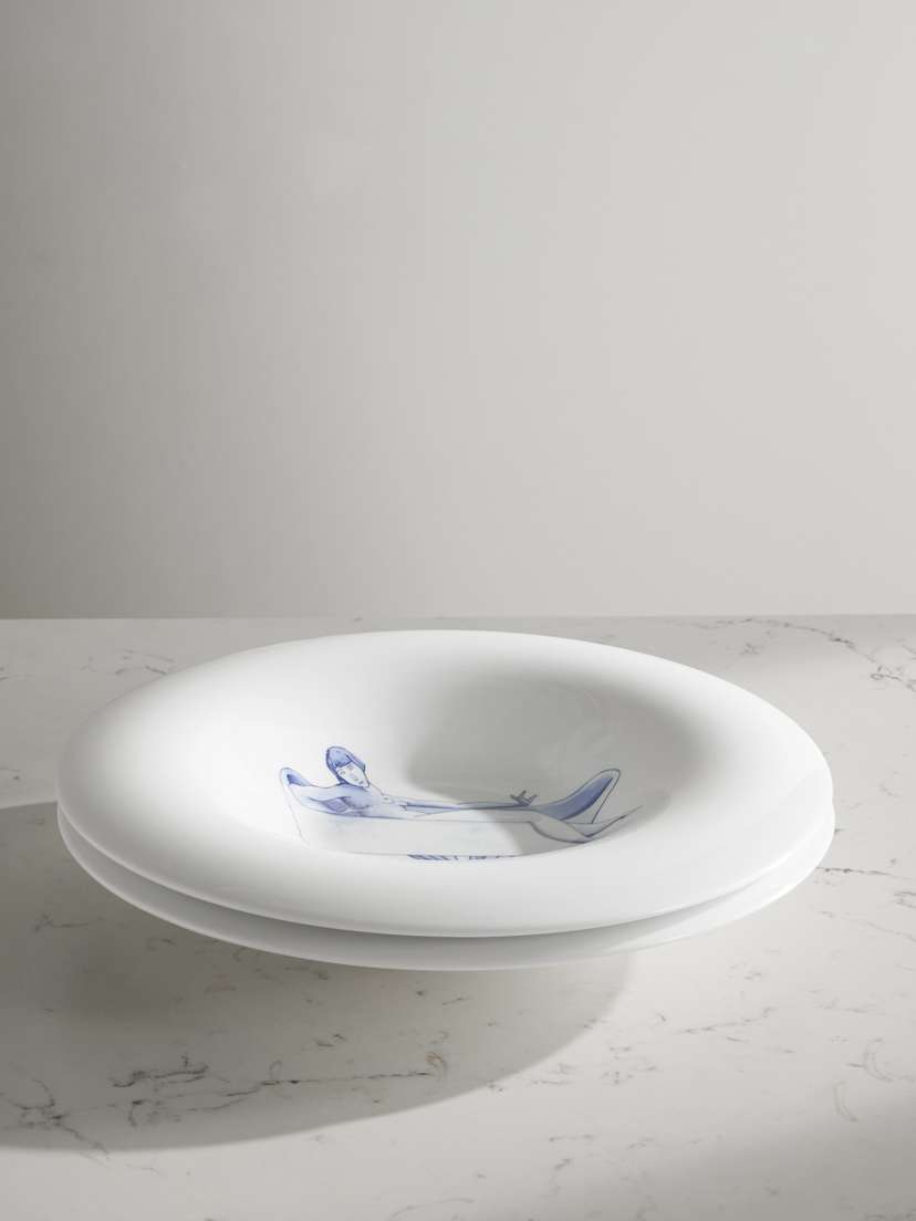 Khaite + Ginori 1735 Printed Porcelain Soup Plate