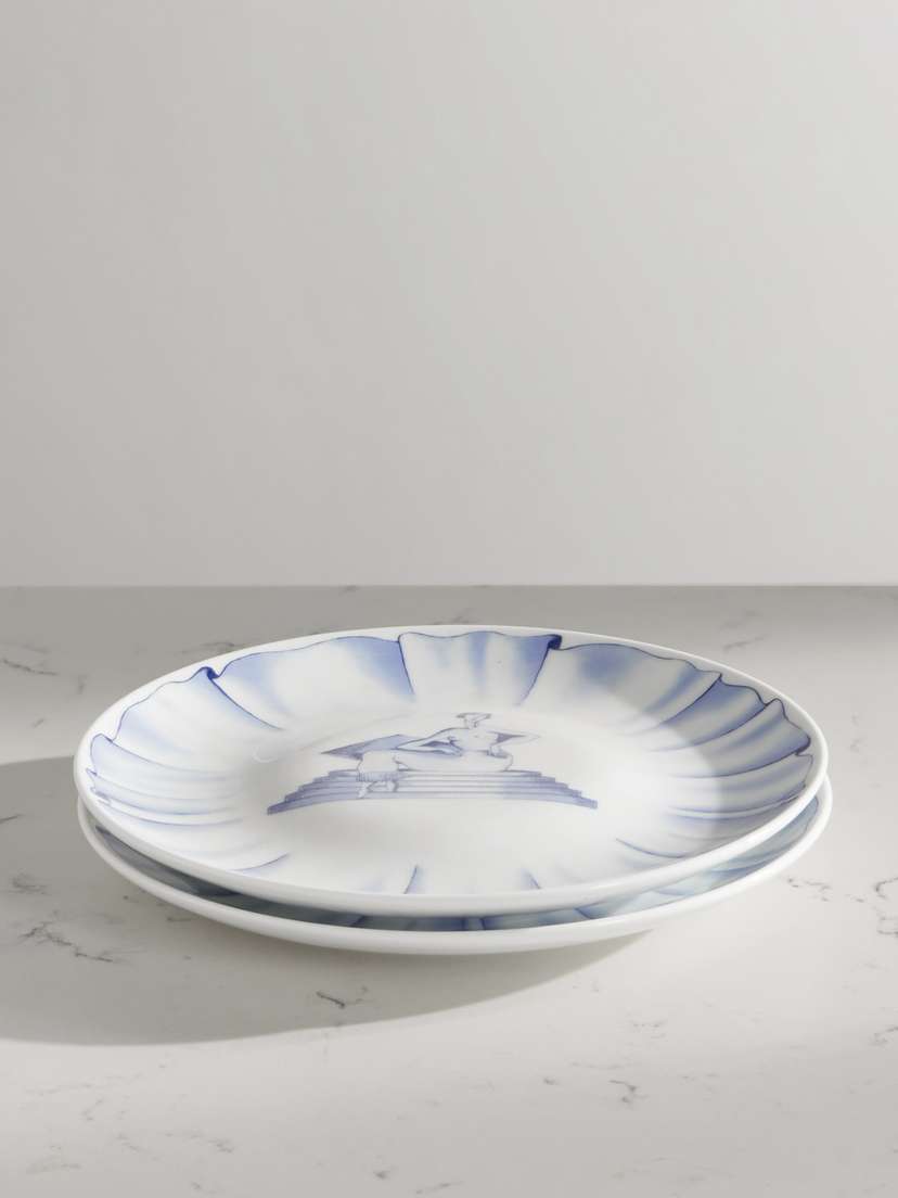 Khaite + Ginori 1735 Printed Porcelain Bread Plate