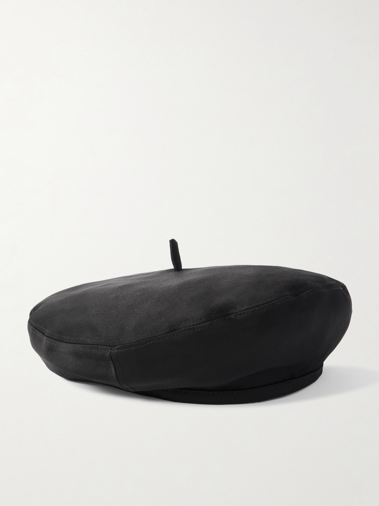 LORO PIANA ANNA WASHED-SILK BERET