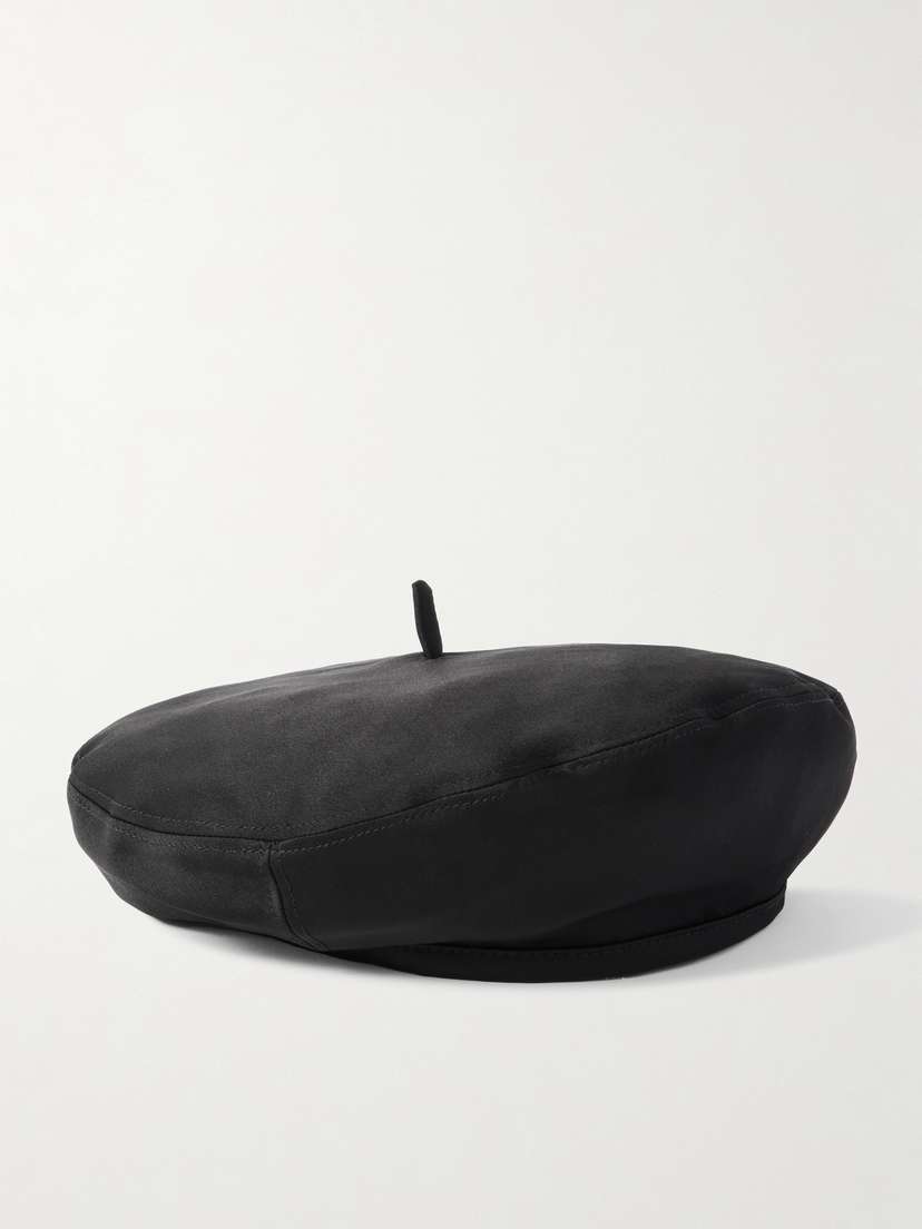 Loro Piana Anna Washed-silk Beret