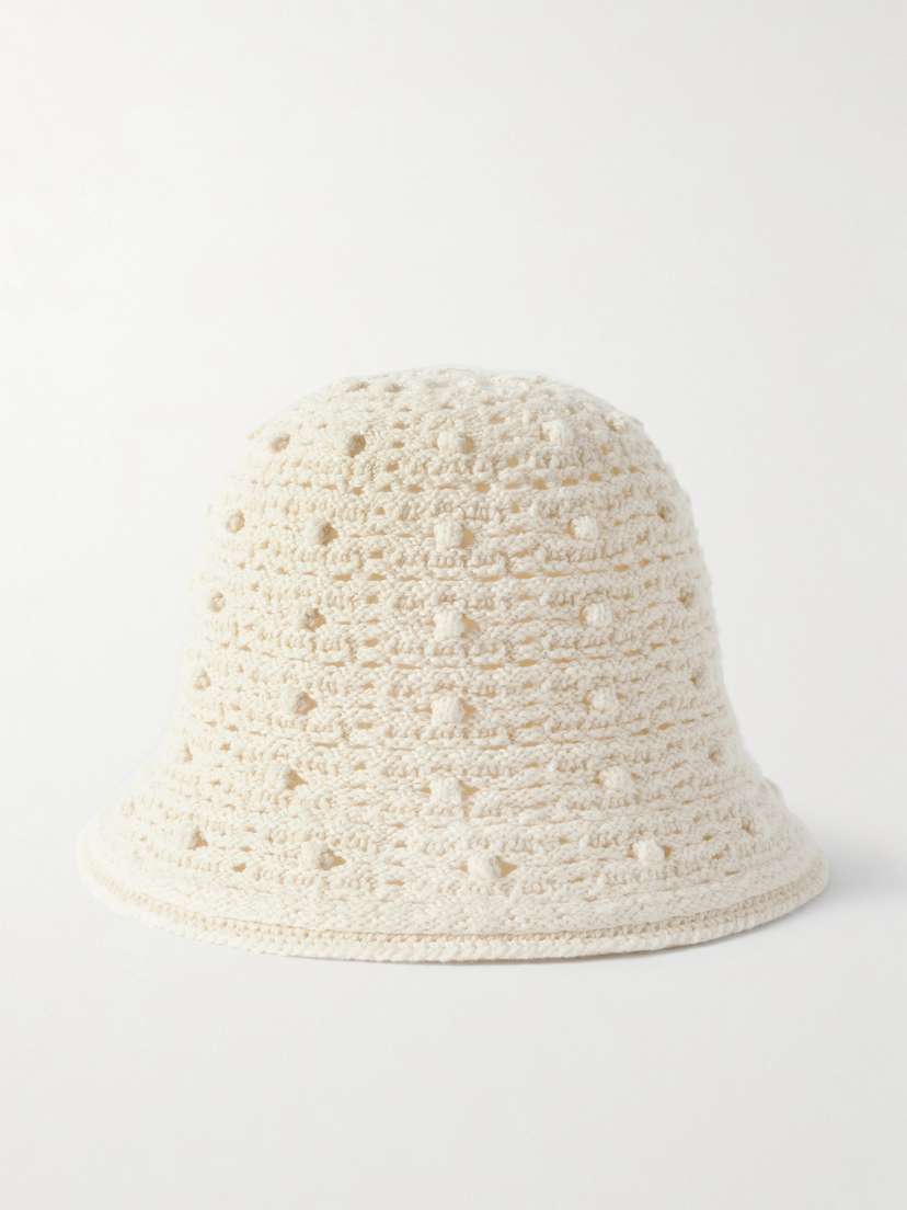 Loro Piana Arola Crocheted Cashmere-blend Bucket Hat