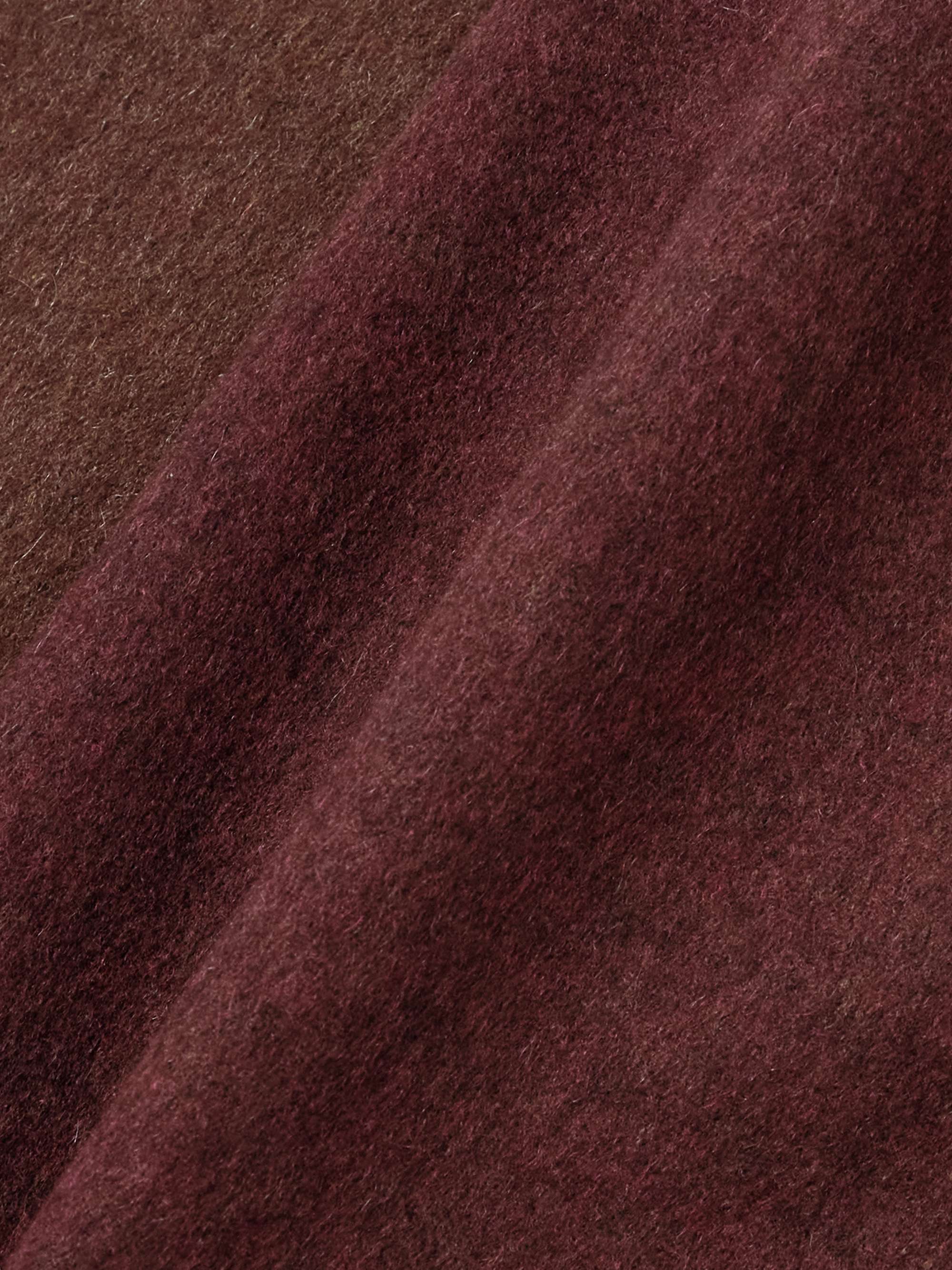 LORO PIANA Fringed cashmere scarf