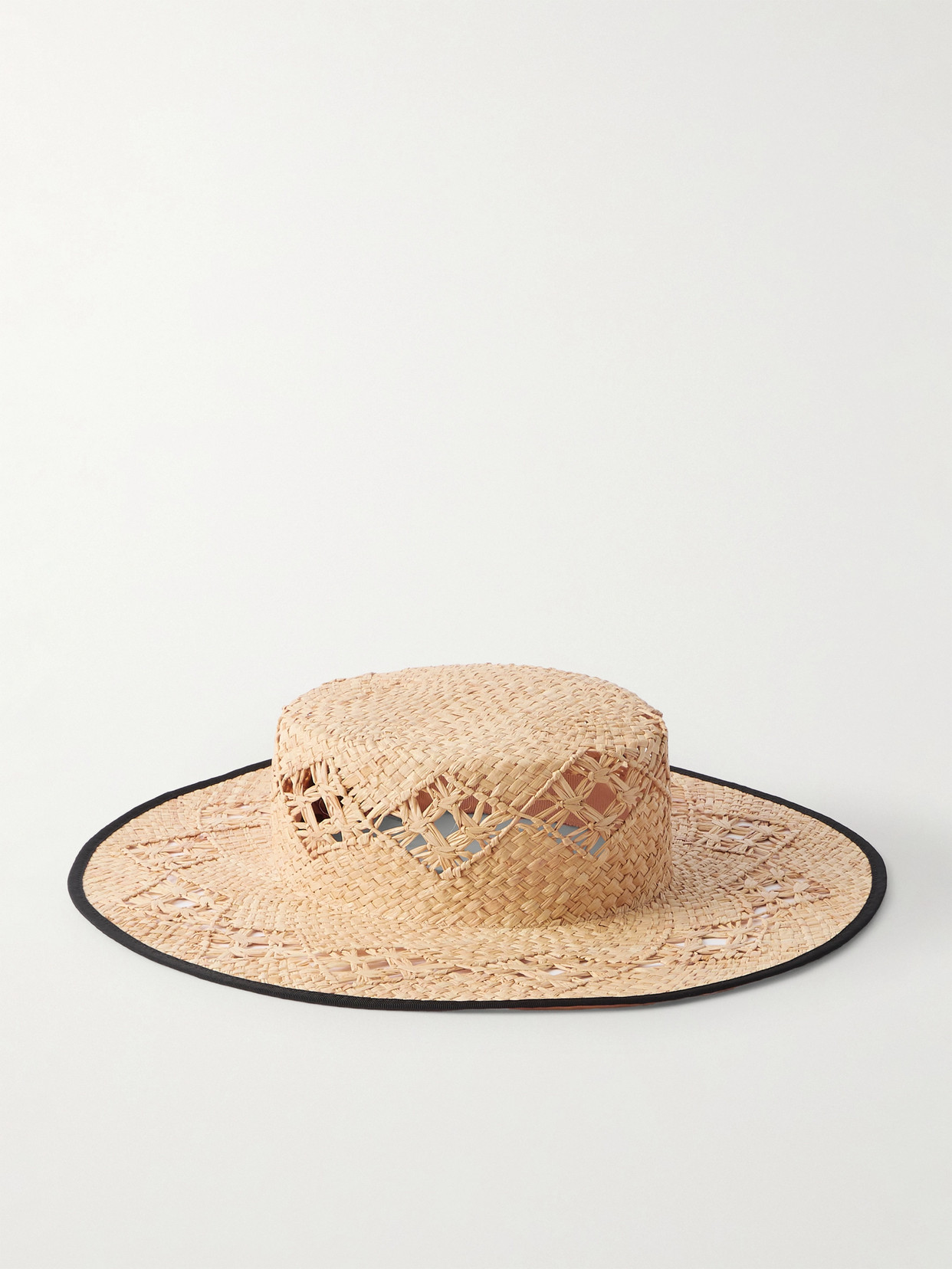 Loro Piana Artemisia Grosgrain-trimmed Straw Hat