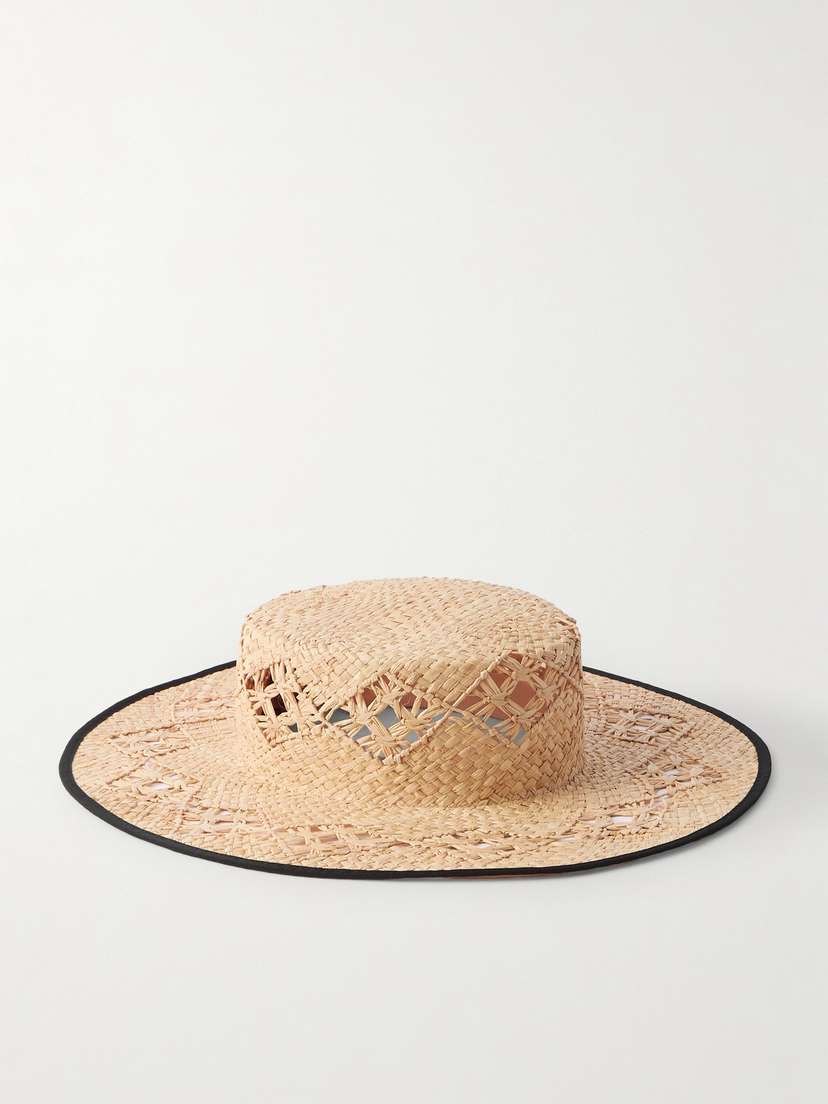 Loro Piana Artemisia Grosgrain-trimmed Straw Hat