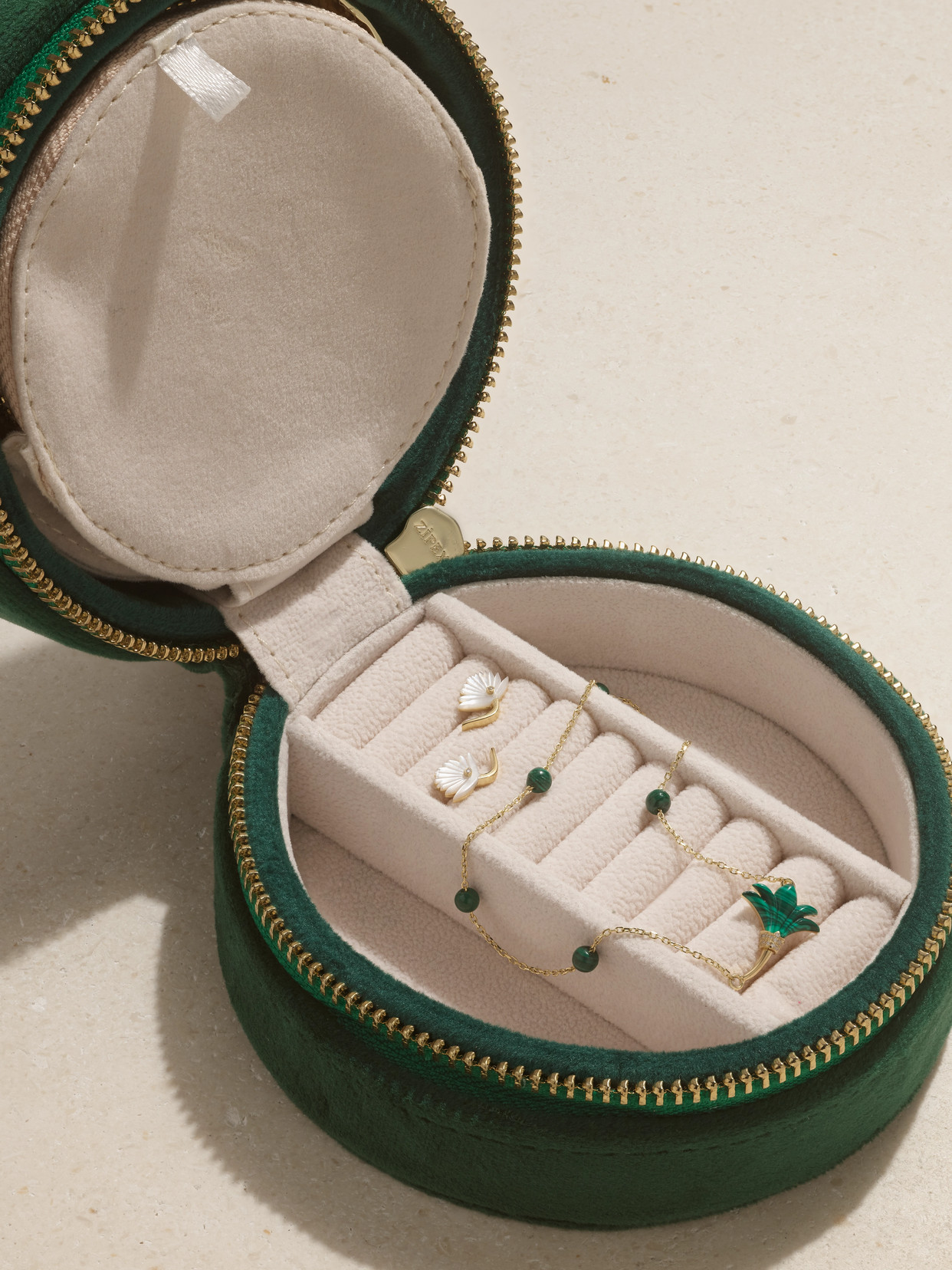 L'atelier Nawbar 18-karat Gold Diamond Jewelry Set In Metallic