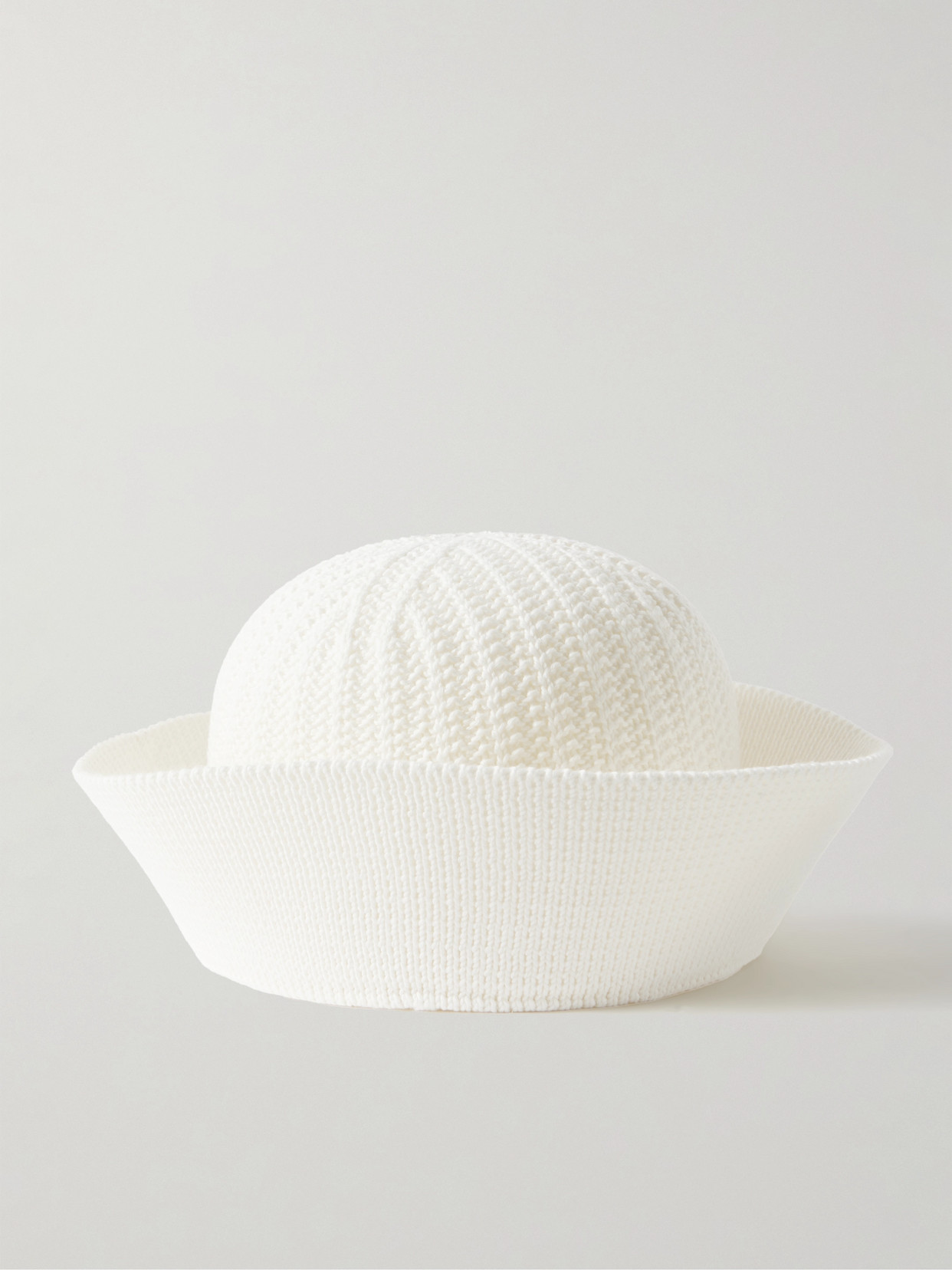 Loro Piana Moltrasio Cotton-blend Hat In White