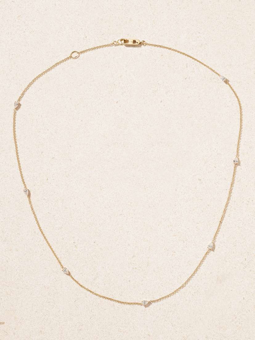 EVA FEHREN Boa 18-karat Gold Diamond Necklace