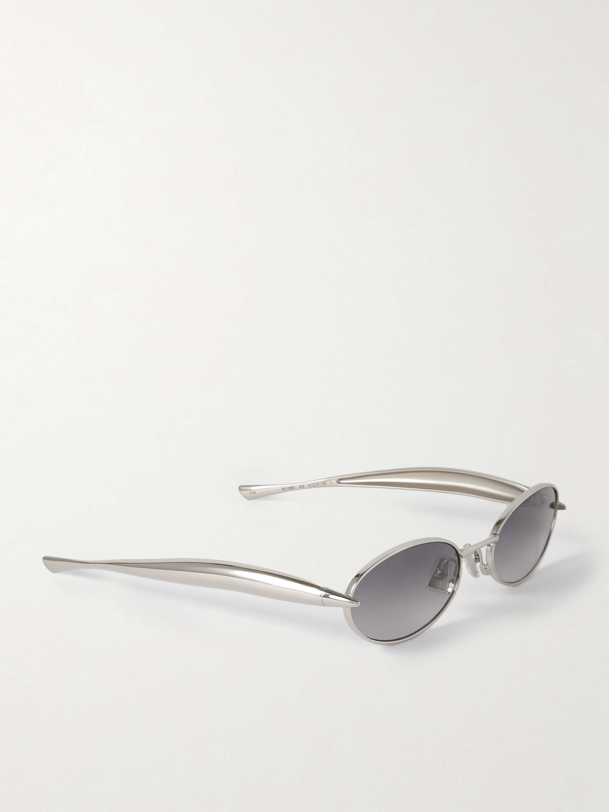BOTTEGA VENETA EYEWEAR Sardine オーバルフレーム シルバー