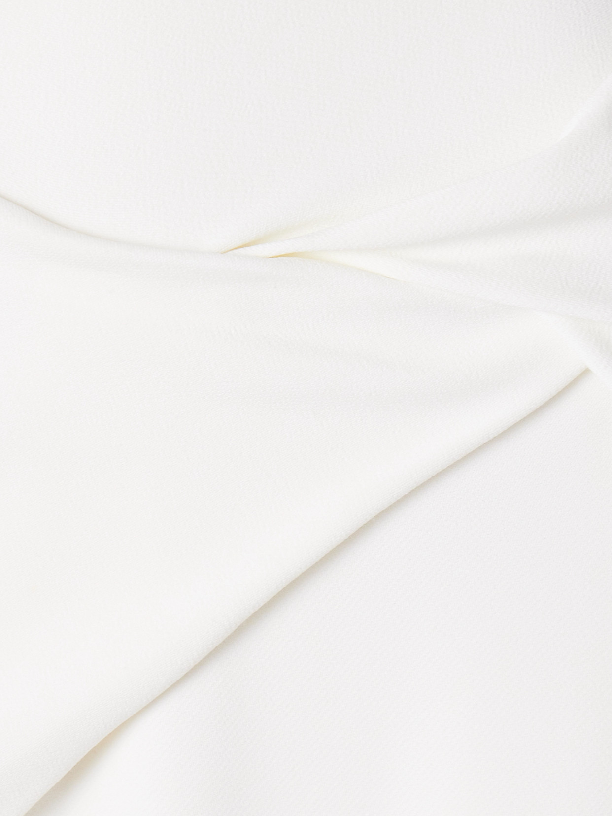 ANOTHER TOMORROW TWISTED STRETCH-CREPE MIDI SKIRT