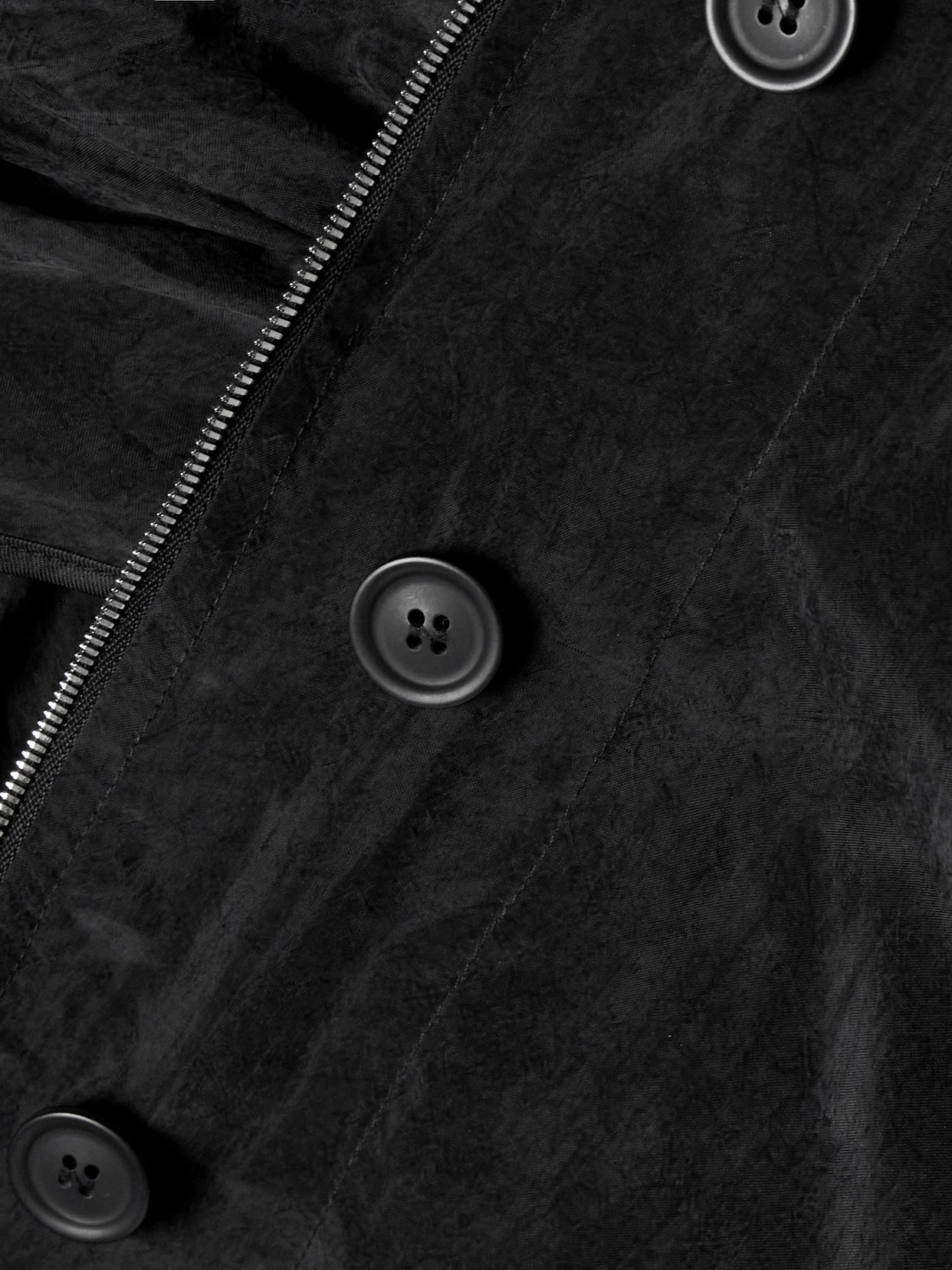 Another Tomorrow Oversized Hooded Tencel™ Lyocell Jacket In Black