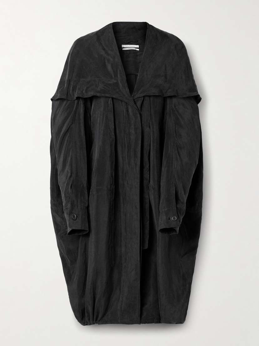 Another Tomorrow Oversized Hooded Tencel™ Lyocell Jacket