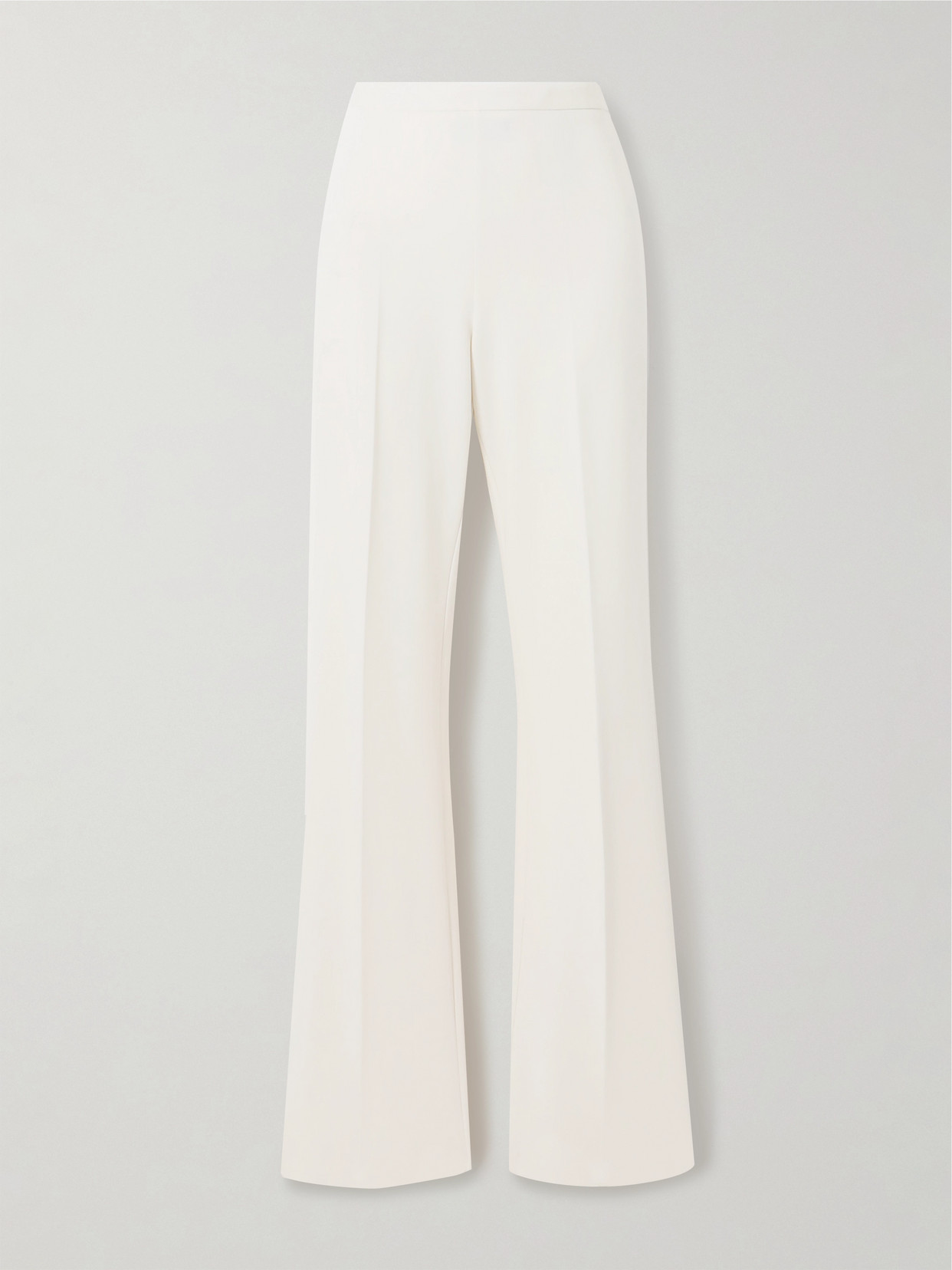Another Tomorrow Stretch-jersey Straight-leg Pants In White