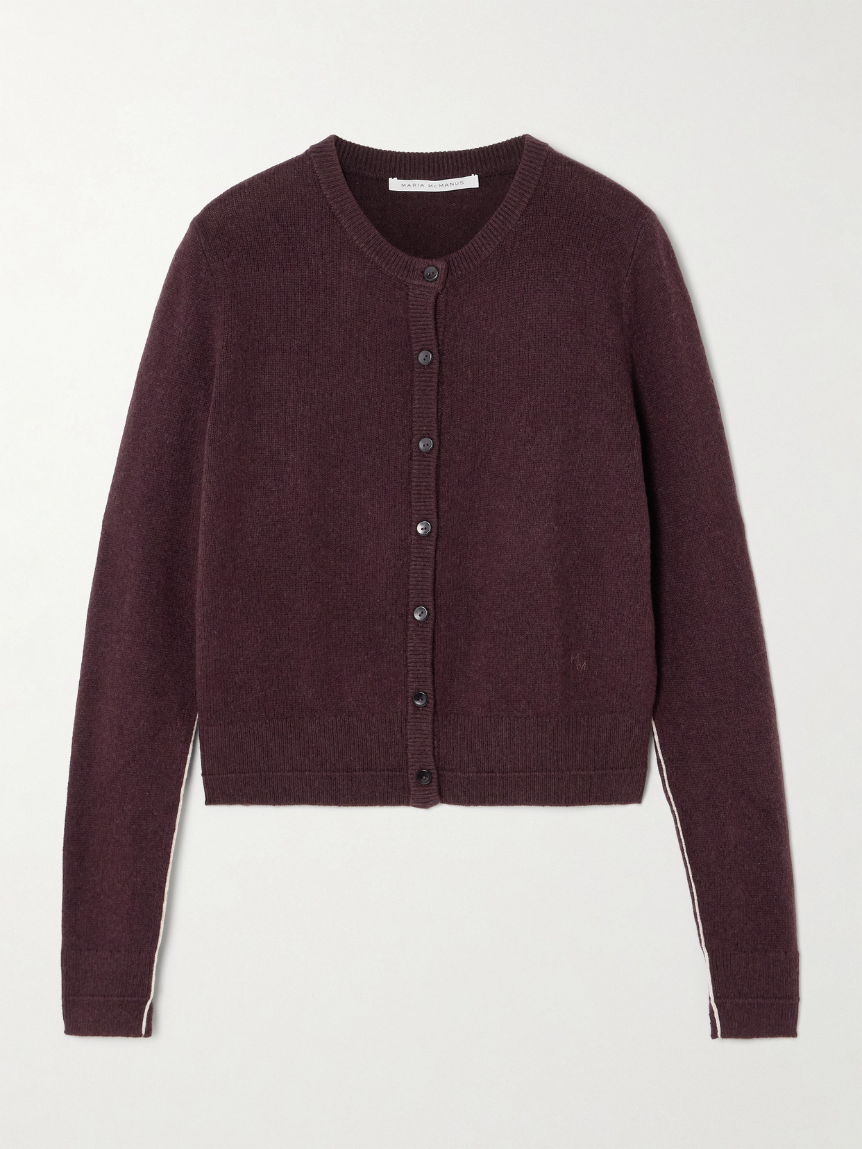 Maria Mcmanus Knitted Cardigan In Burgundy
