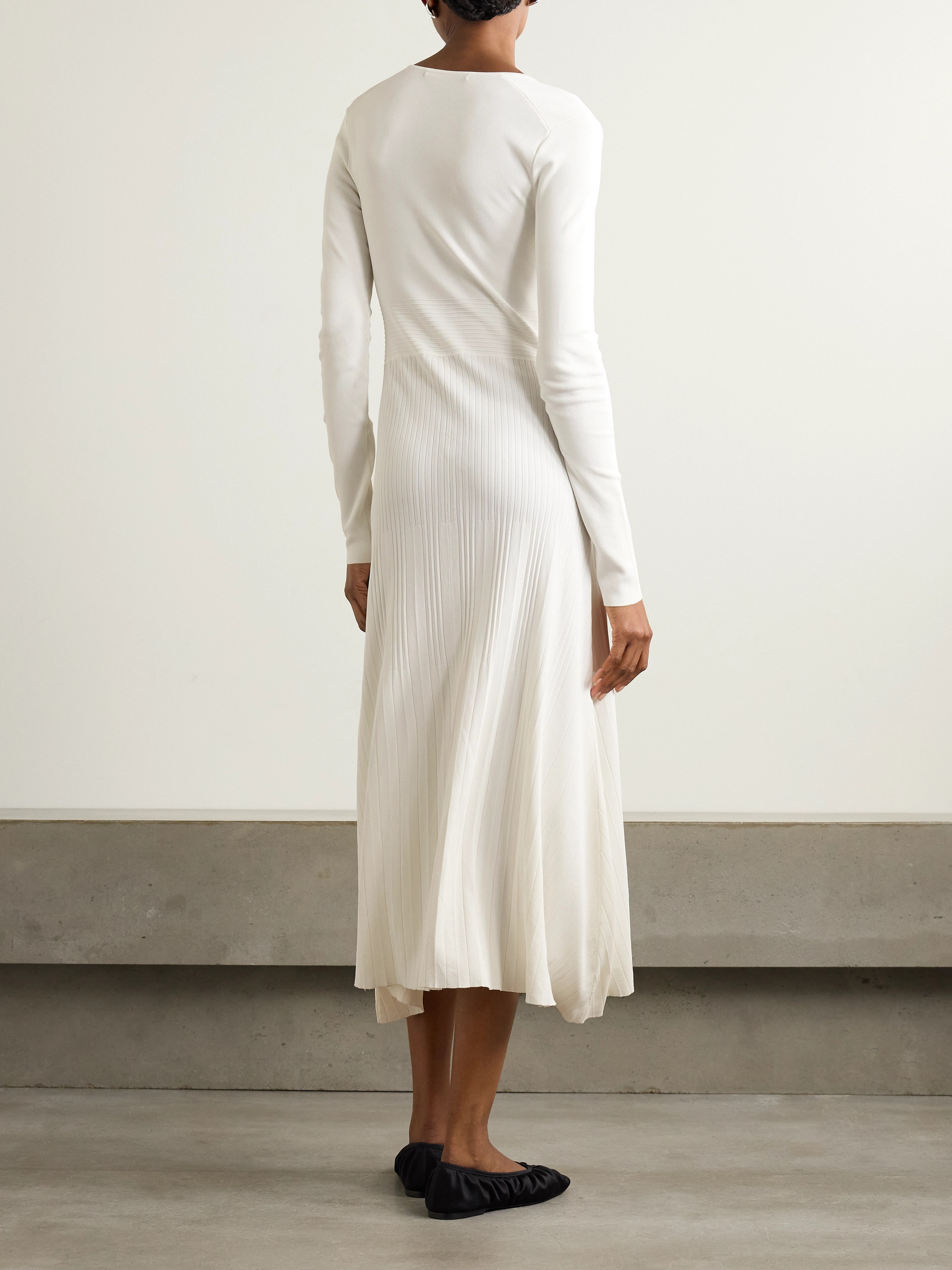 MARIA MCMANUS Ribbed-knit midi dress thumbnail