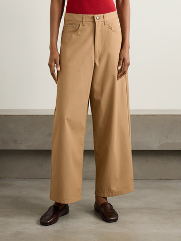 MARIA MCMANUS Massive organic cotton-twill wide-leg pants