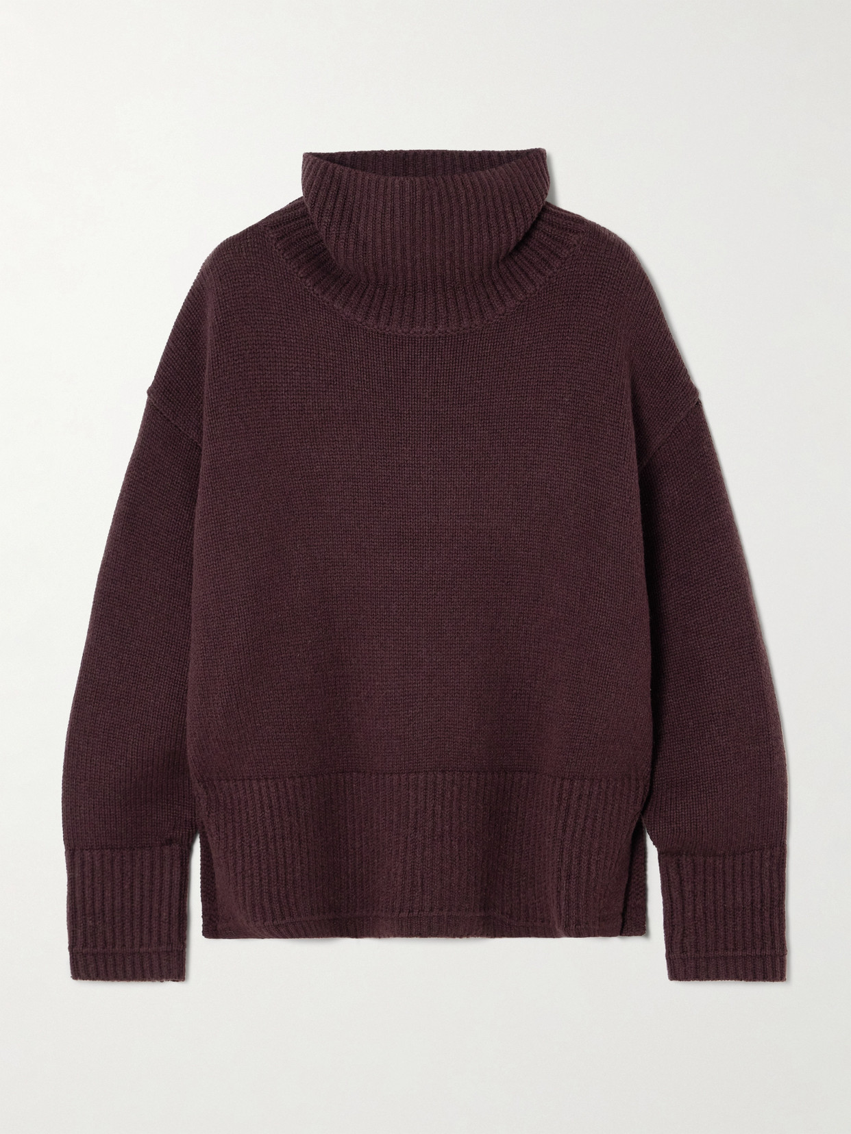 Maria Mcmanus Swing Recycled-cashmere And Organic Cotton-blend Turtleneck Sweater In Gray