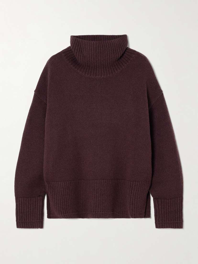 Maria McManus Swing Recycled-cashmere And Organic Cotton-blend Turtleneck Sweater