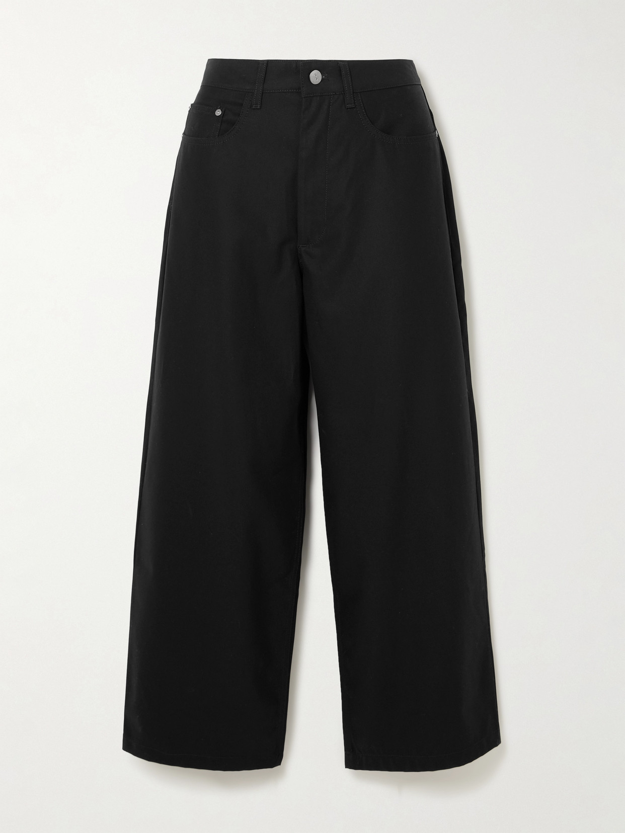Maria McManus - Massive Organic Cotton-twill Wide-leg Pants - Black