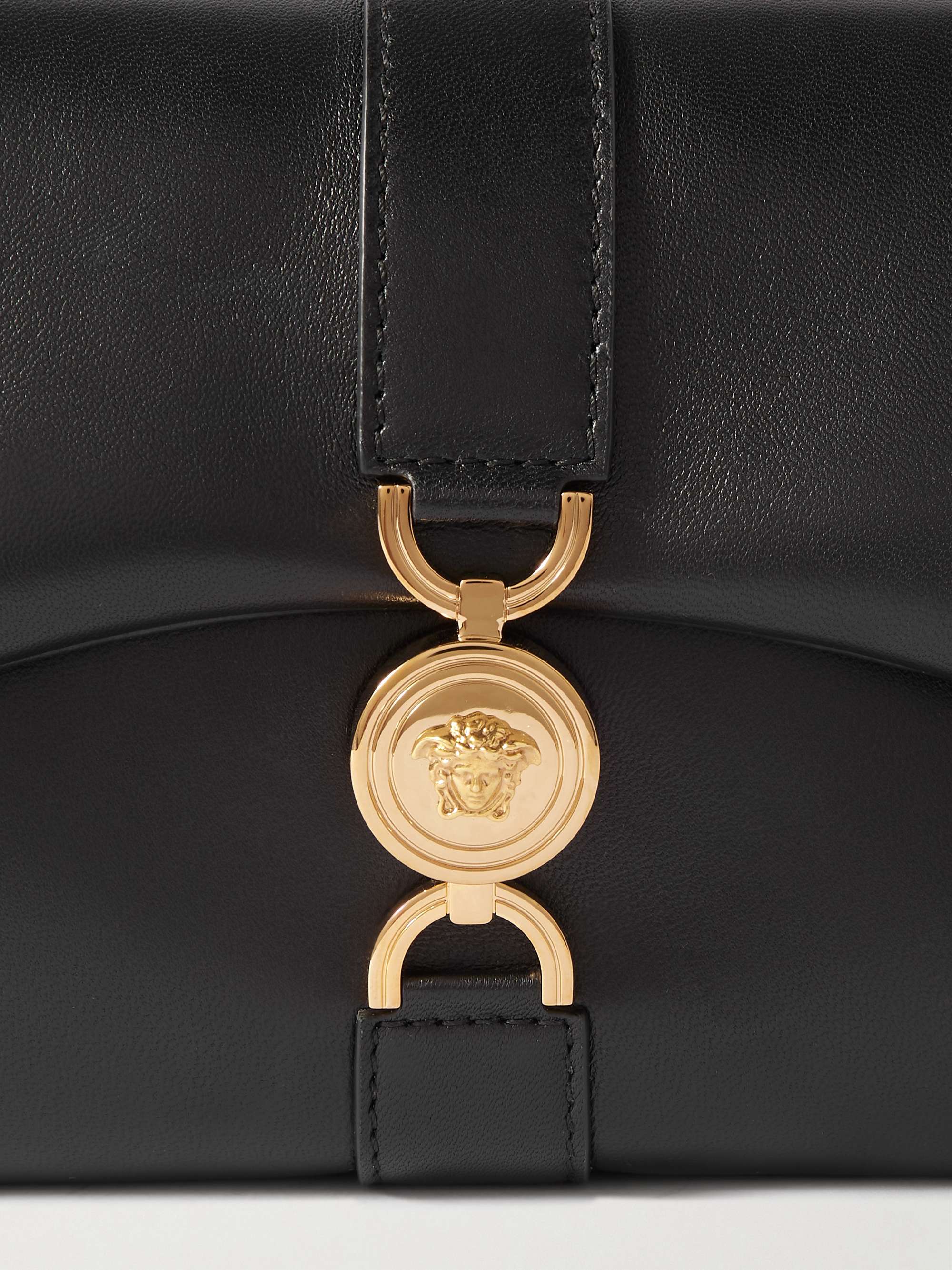 VERSACE Kleio leather shoulder bag NETAPORTER