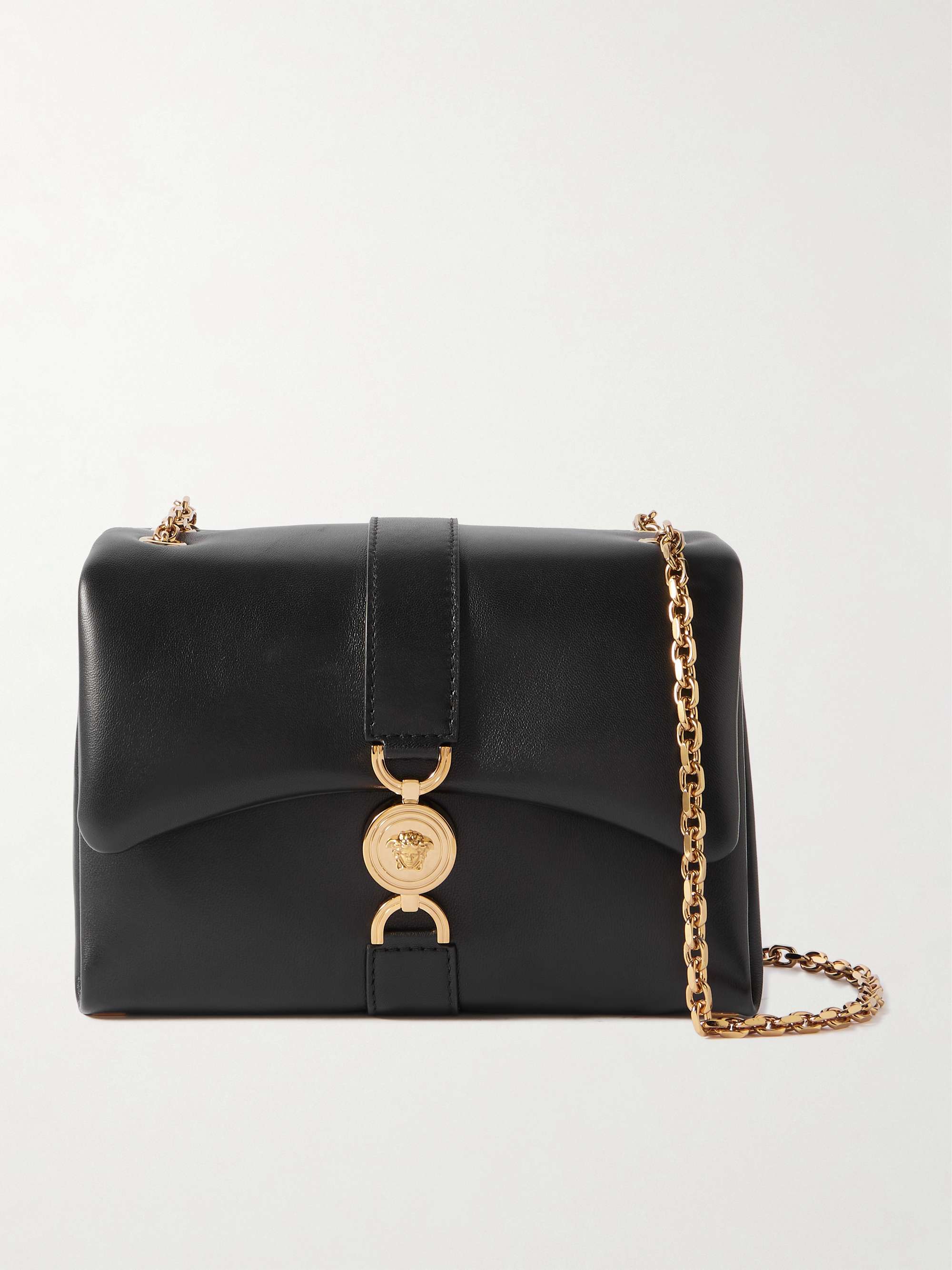 VERSACE Kleio leather shoulder bag NETAPORTER